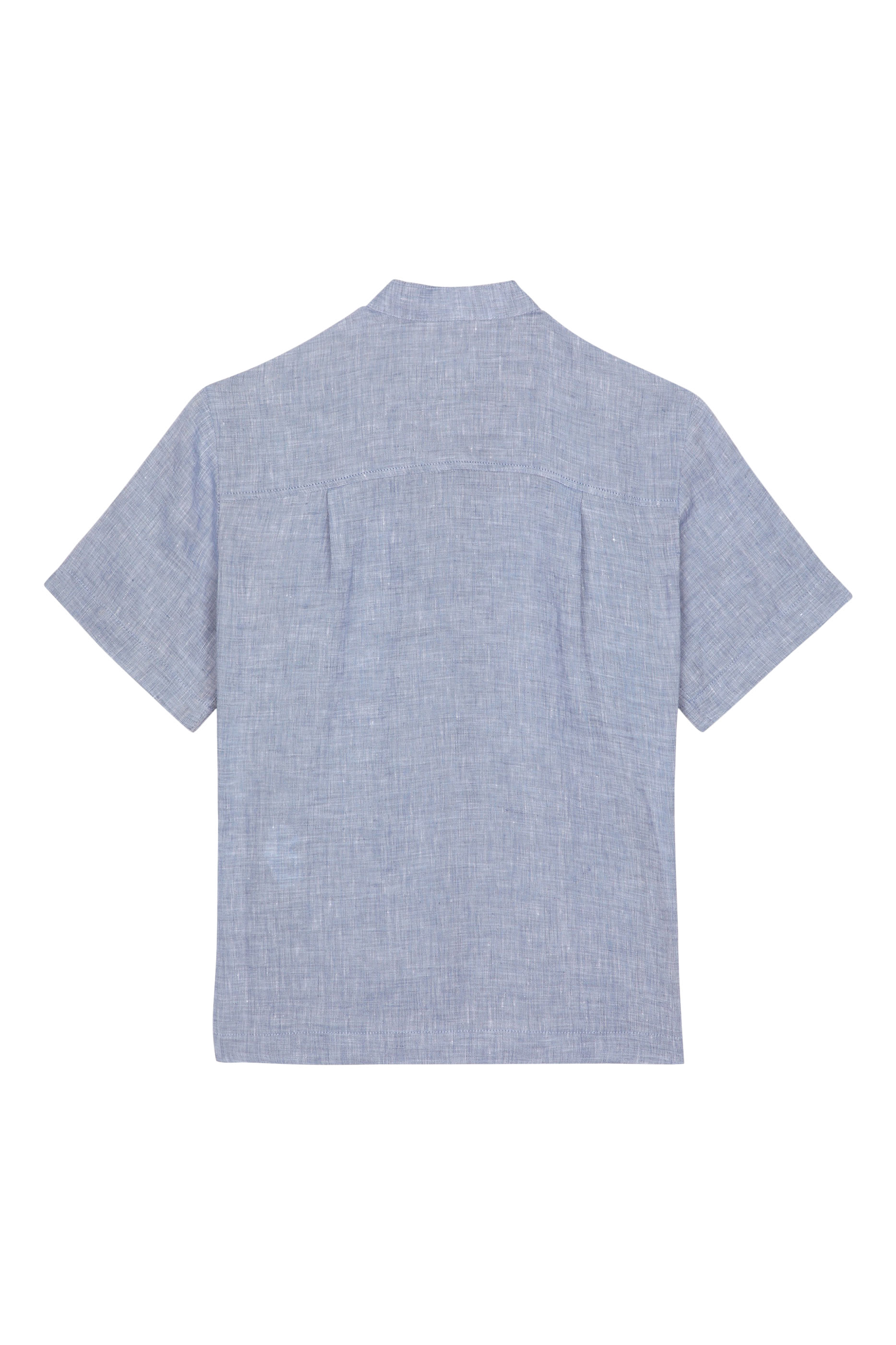 Kids Linen Shirt With Logo Tag 