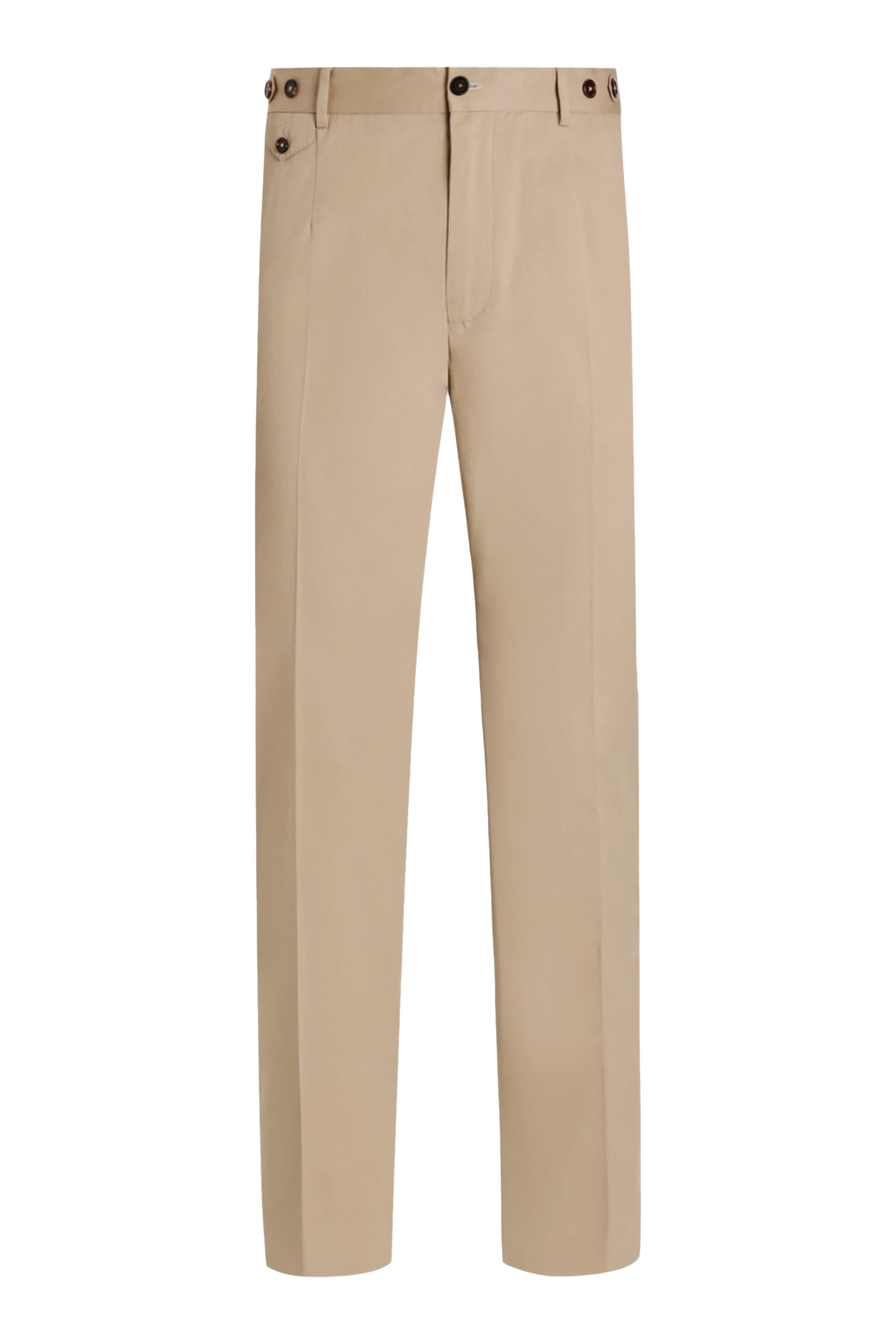 Stretch Cotton Gabardine Trousers