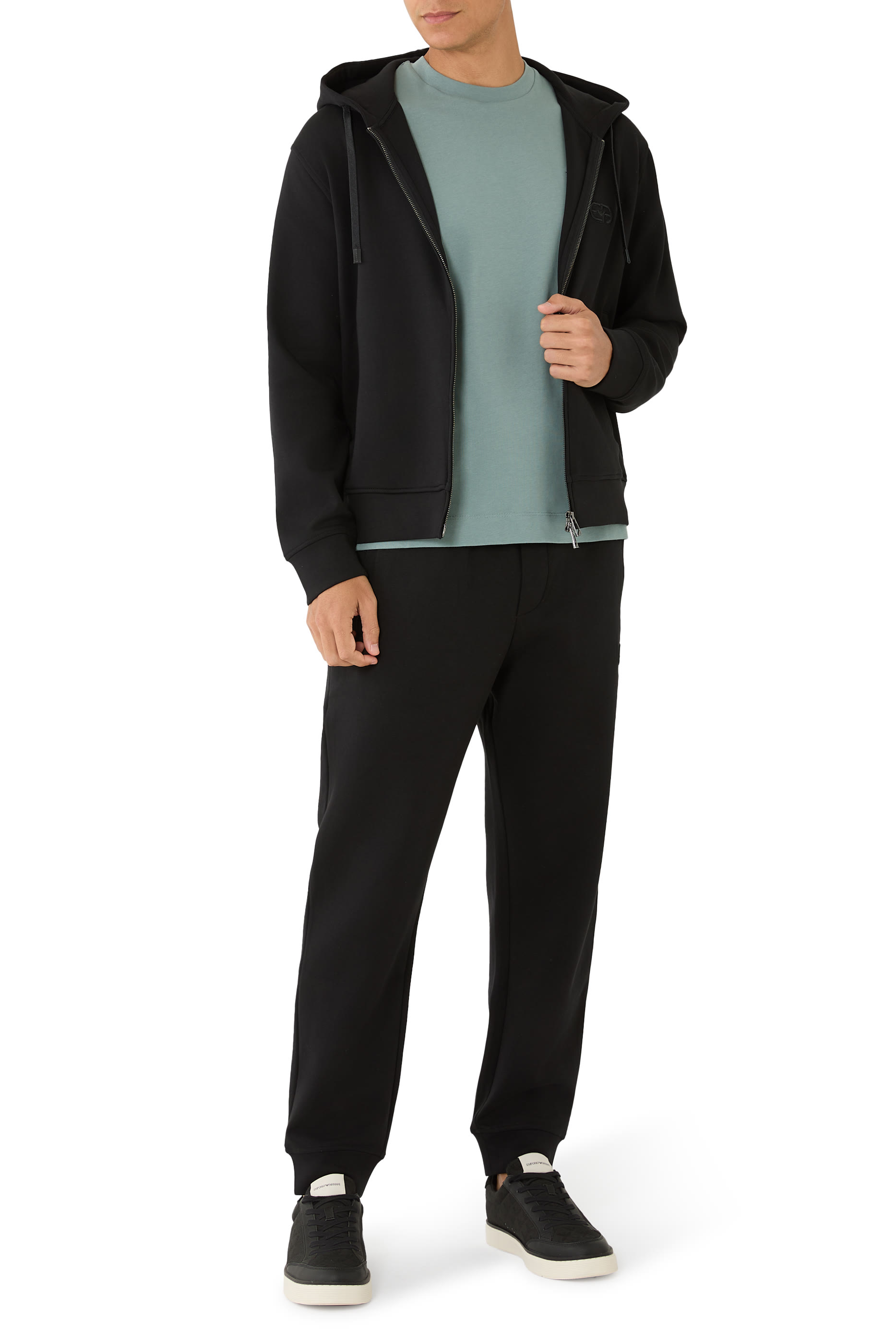 Micro Eagle Logo Cotton T-Shirt