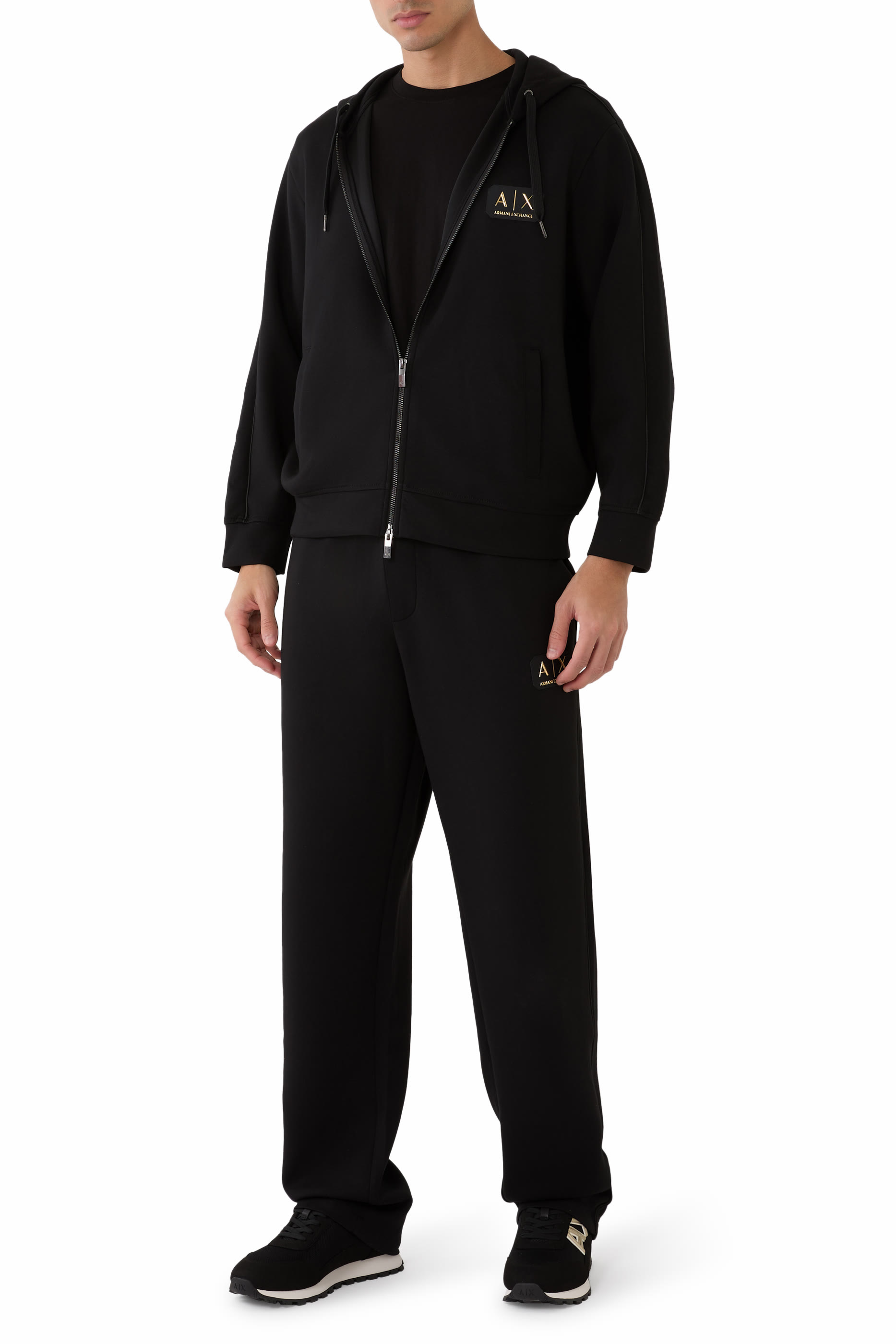  Zip-Up Sweatshirt in Technical Fabric