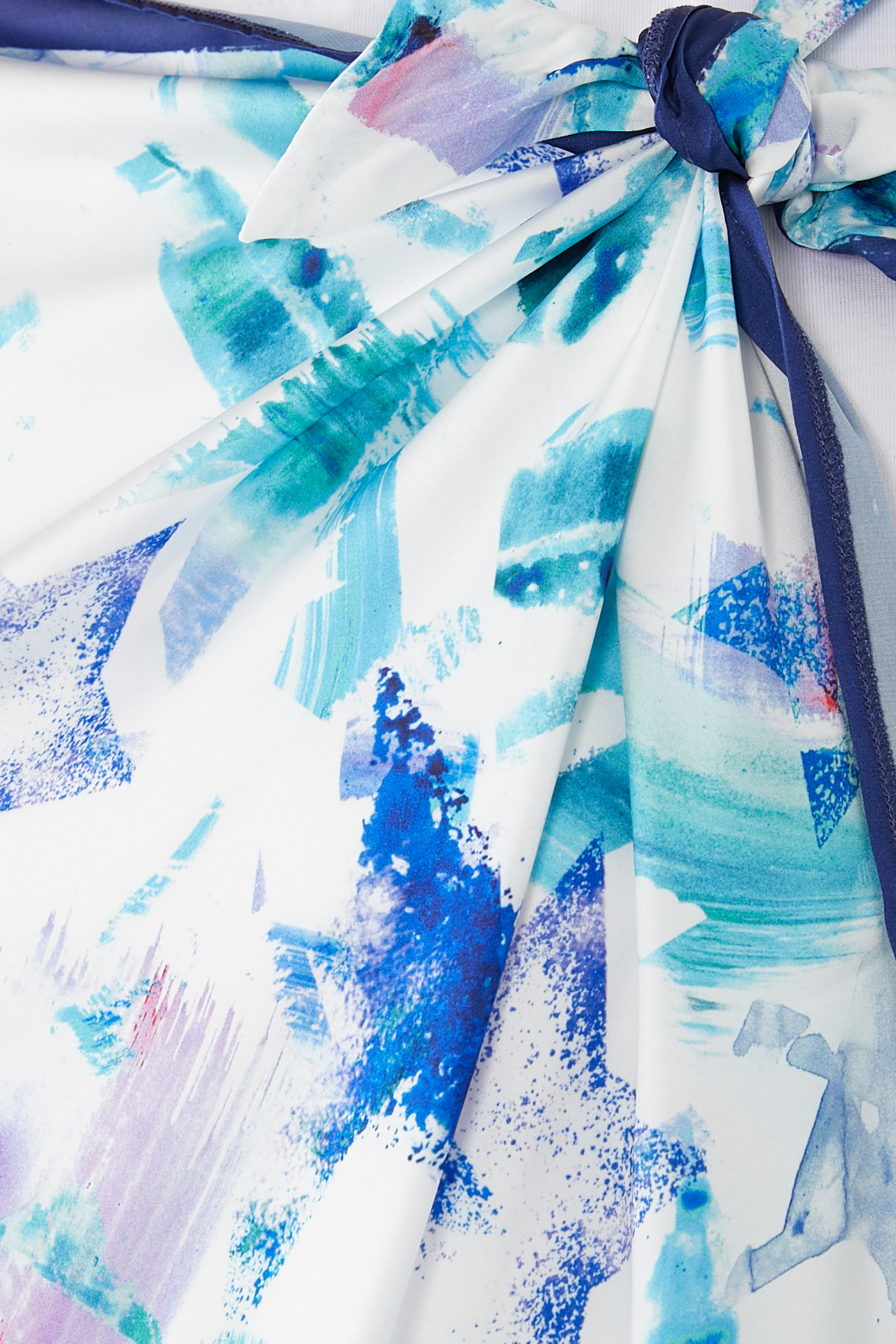 Printed Scarf Effect T-Shirt