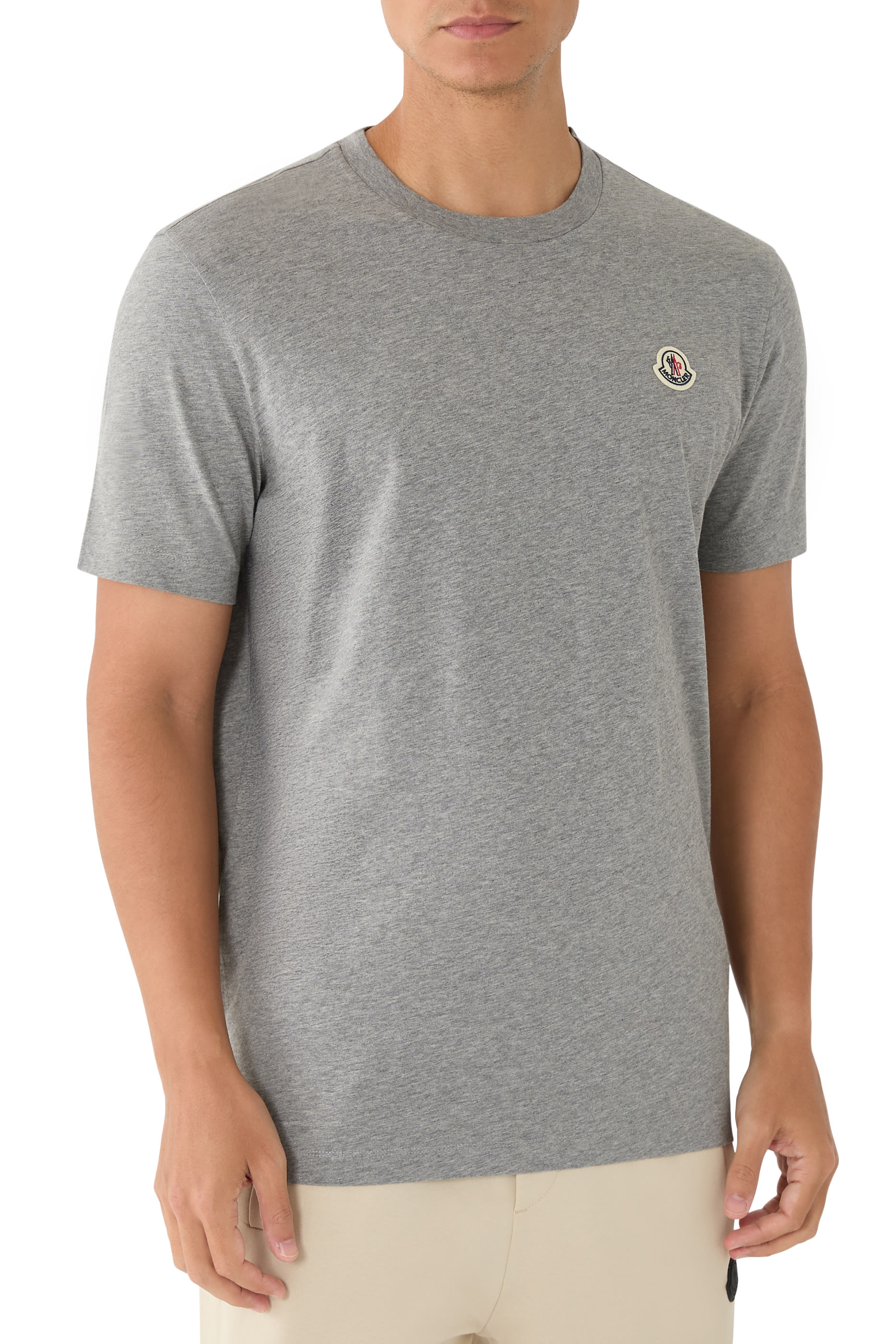  Logo Patch Cotton T-Shirt - Pack of 3 