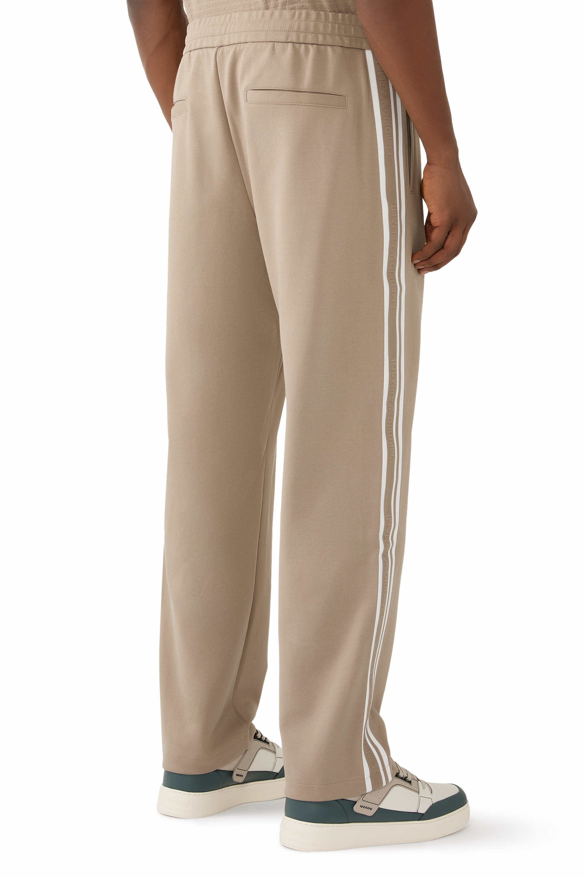 Logo Tape Double-Jersey Joggers