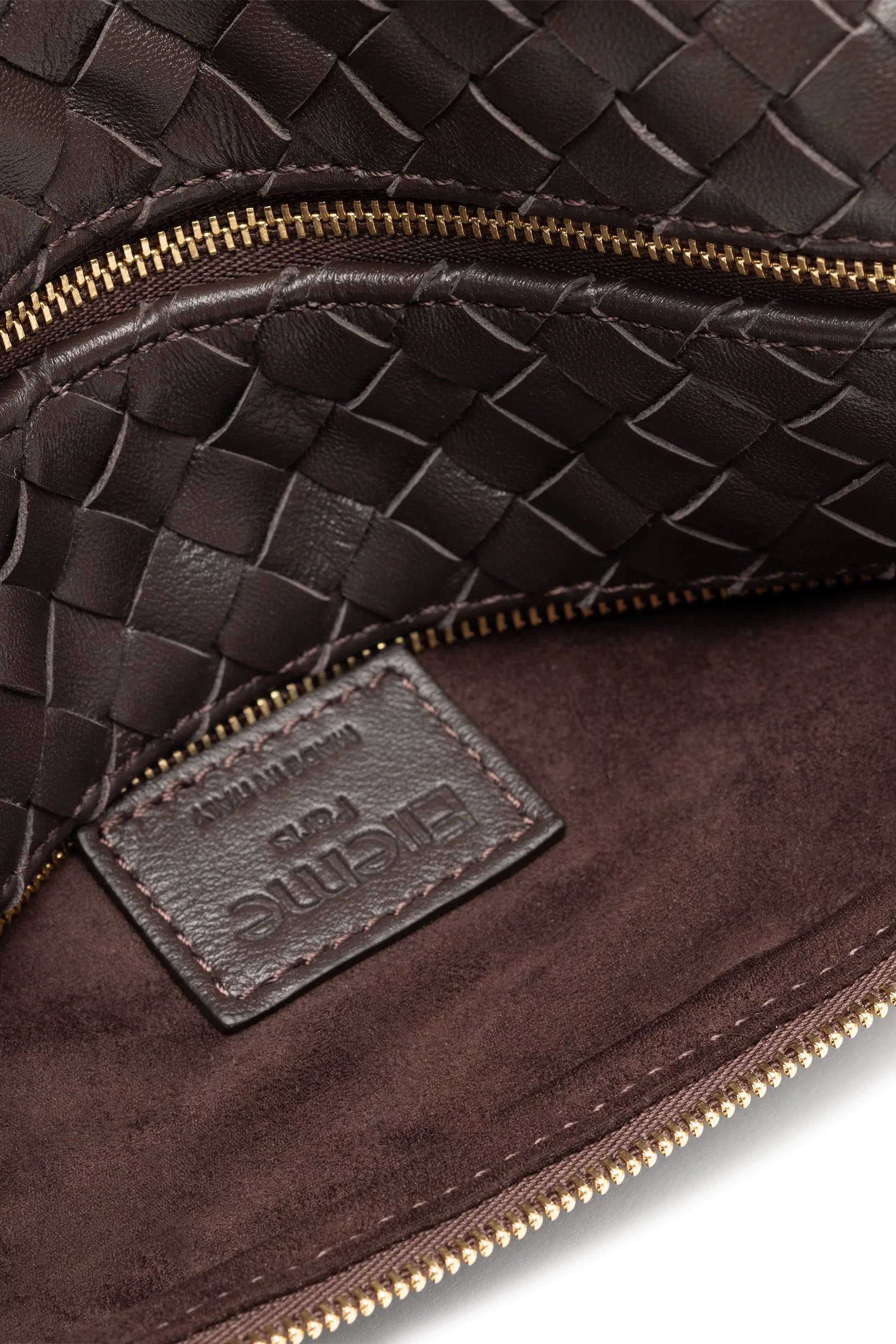 Trousse Chain Woven Leather Bag