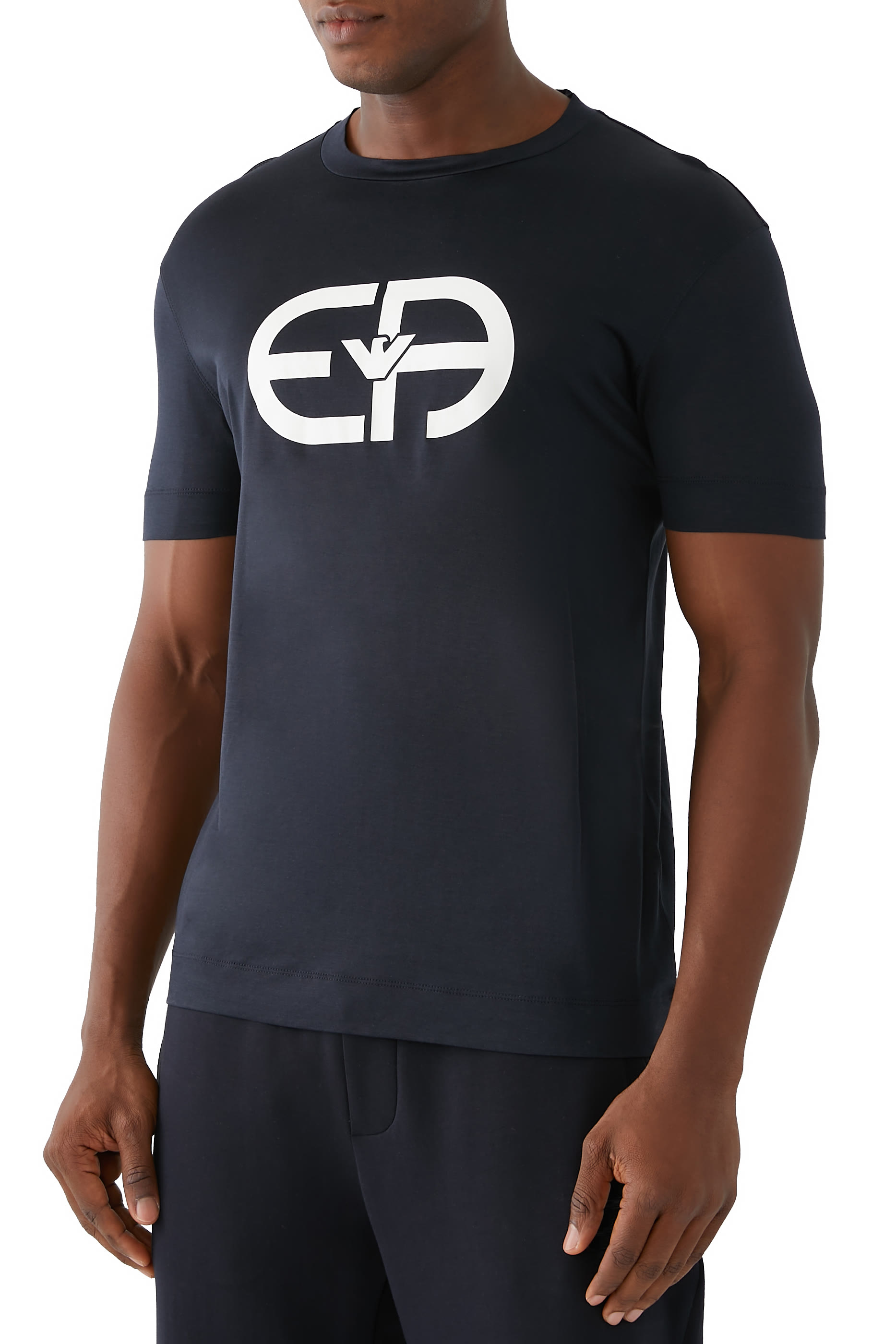 Logo-Print Crew Neck T-Shirt