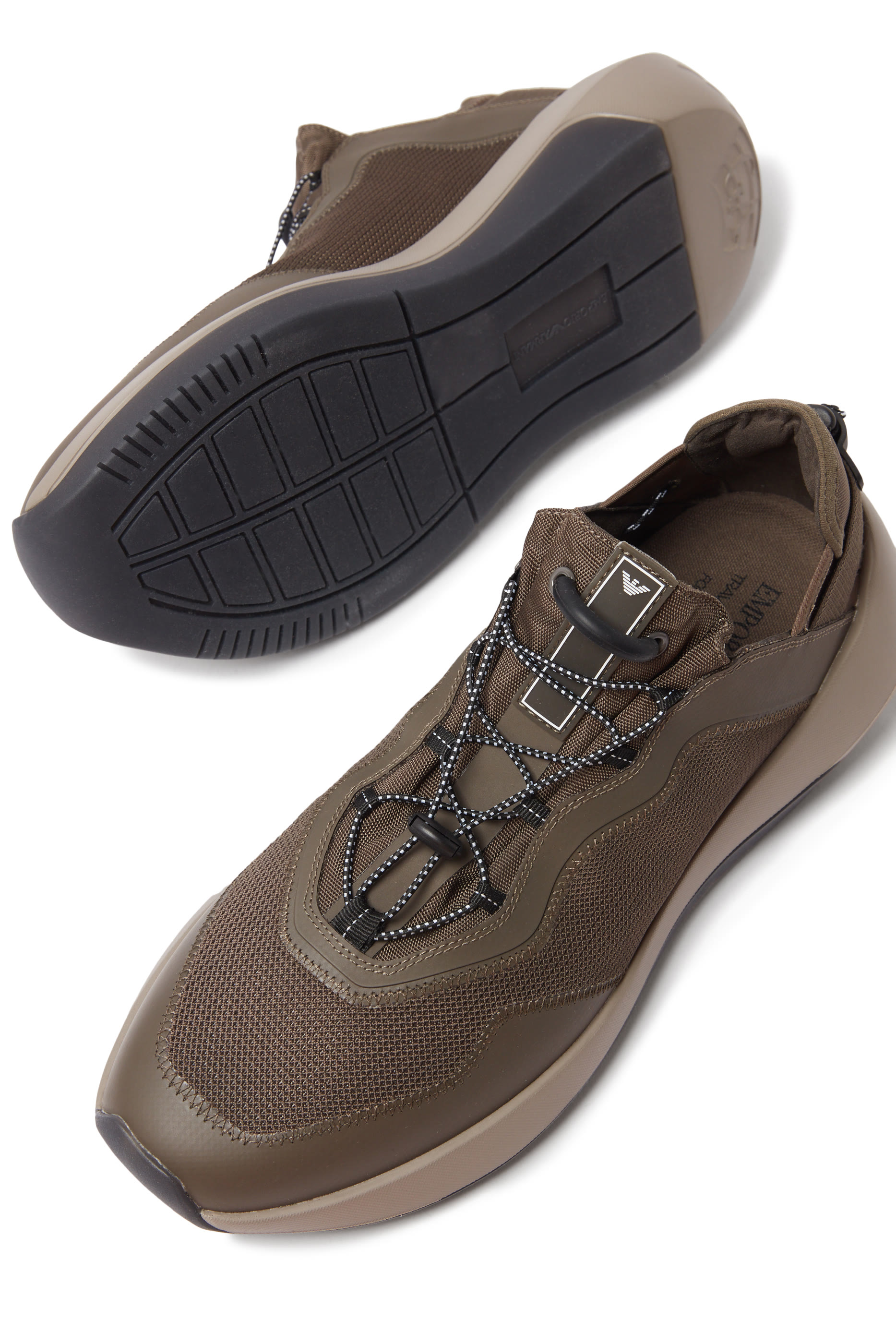 Logo Lace-Up Mesh Sneakers