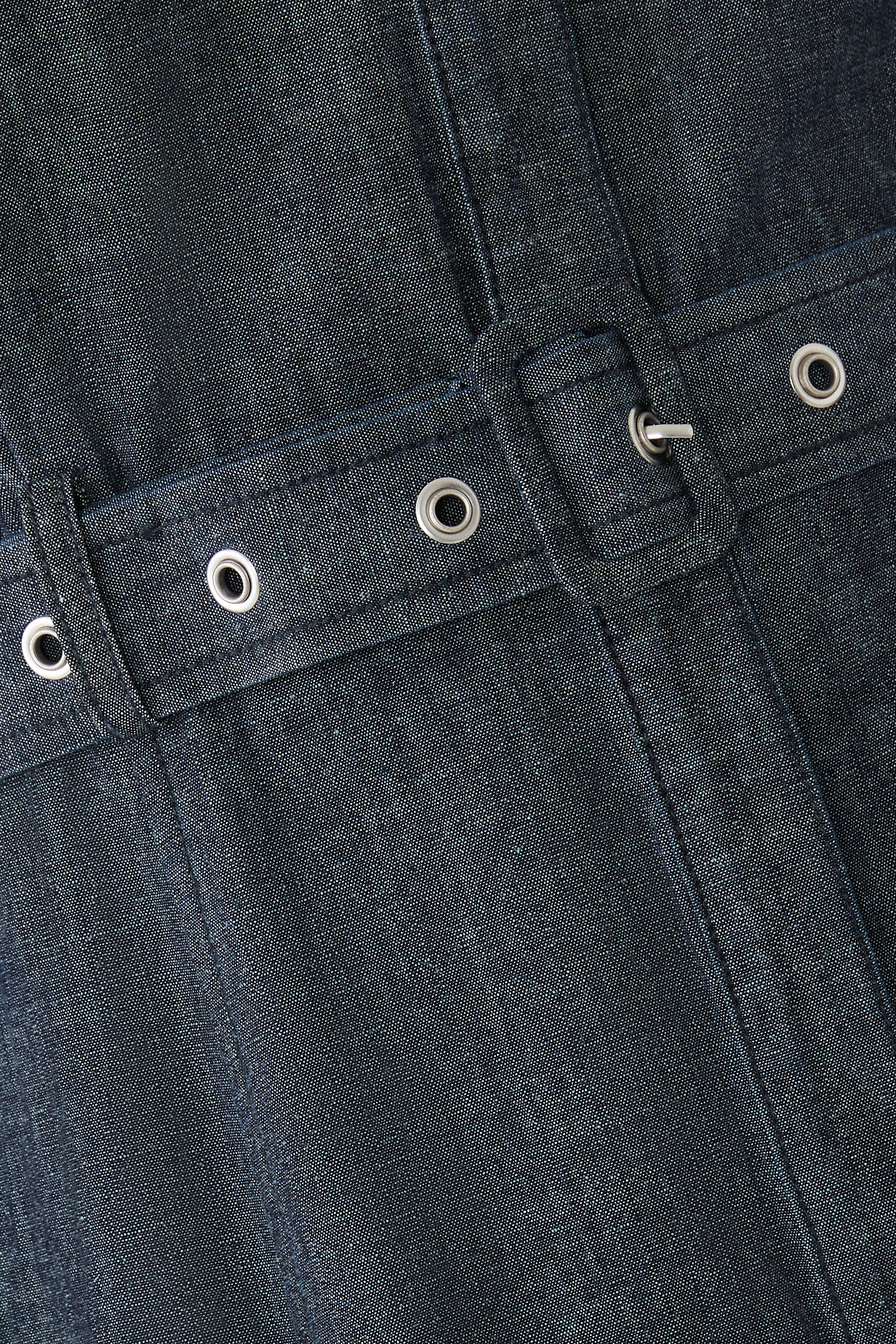 Denim Puff Sleeves Dress