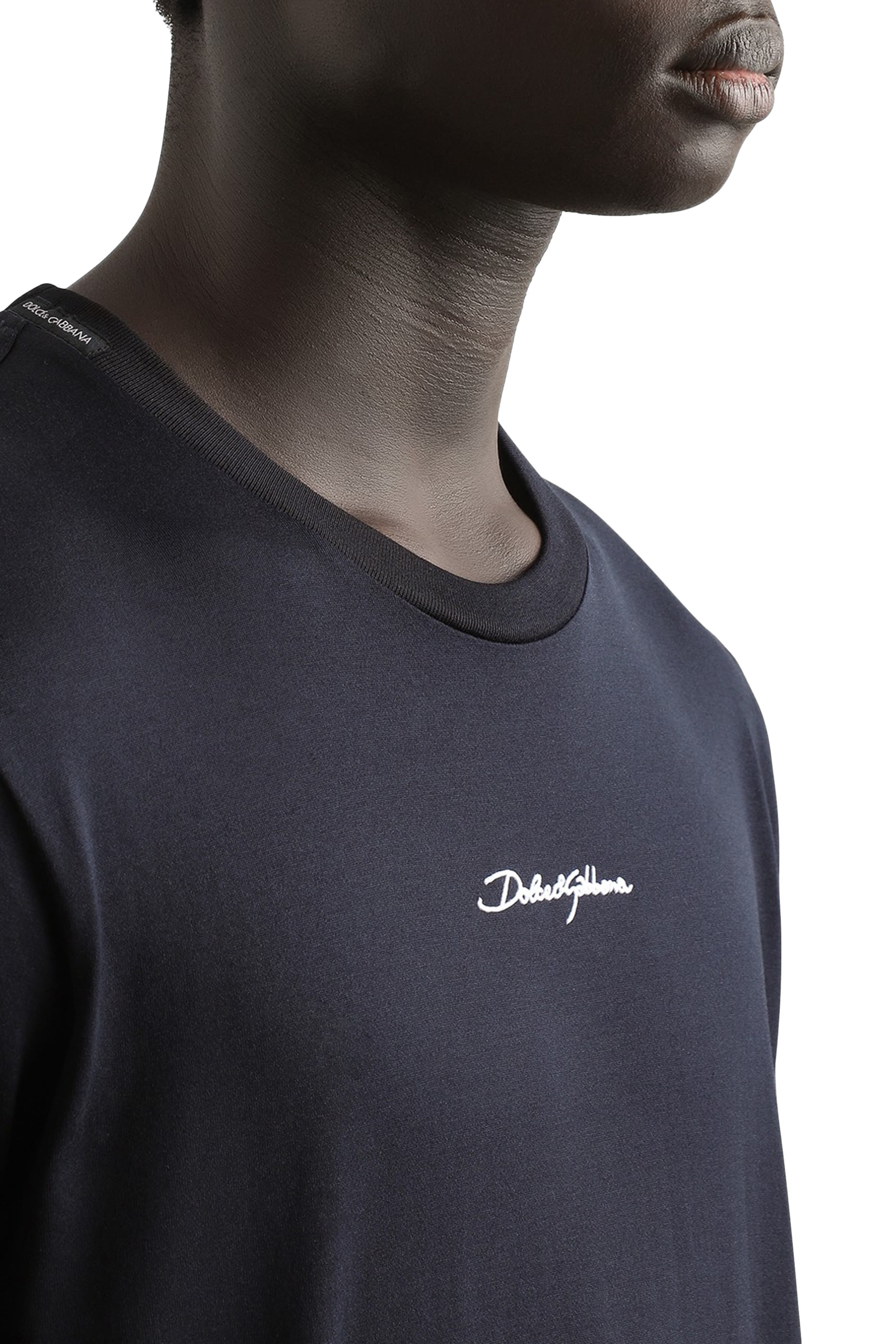 Cotton T-shirt With Embroidered Patch