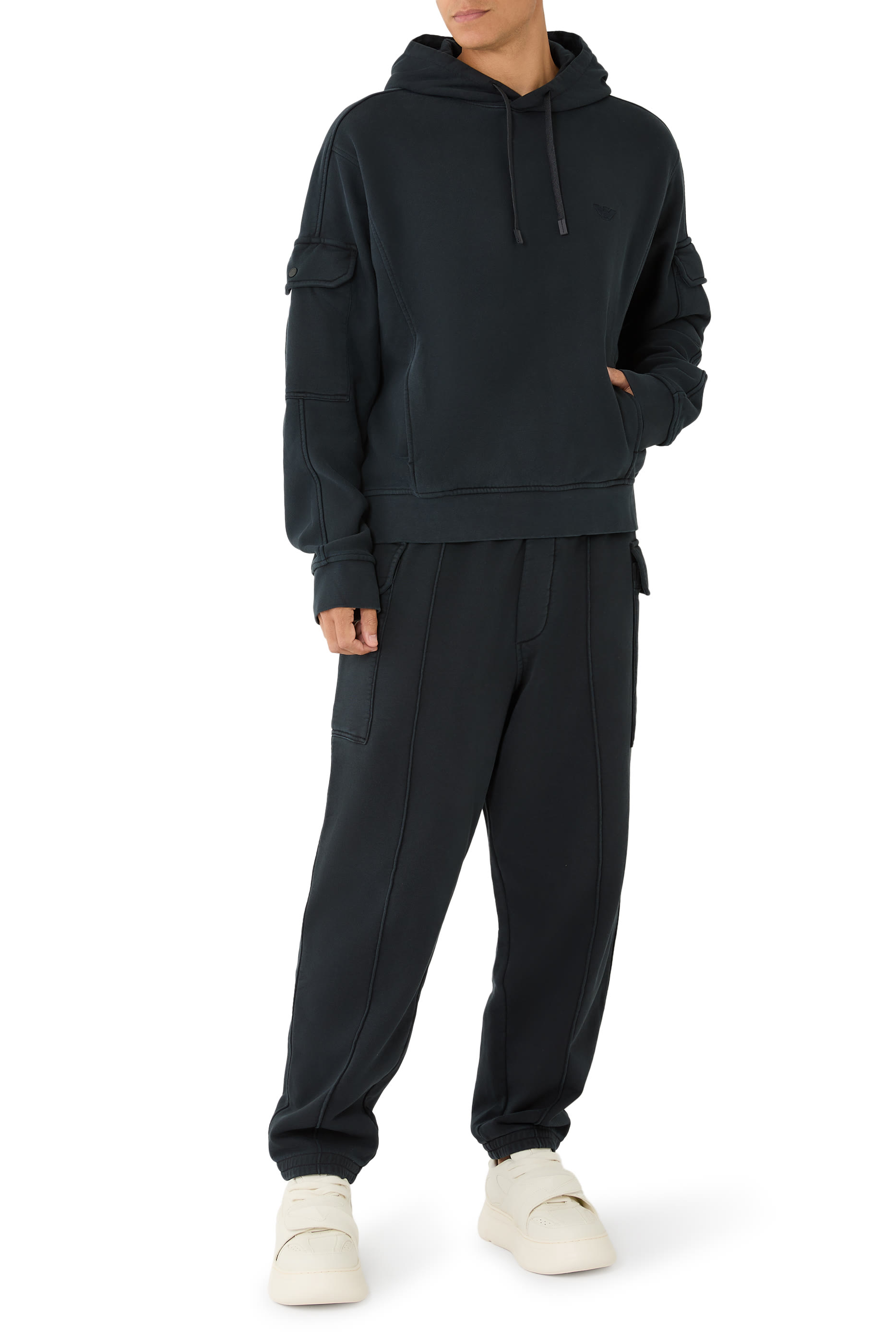 Oversized Hooded Sweatshirt in French Terry Jersey