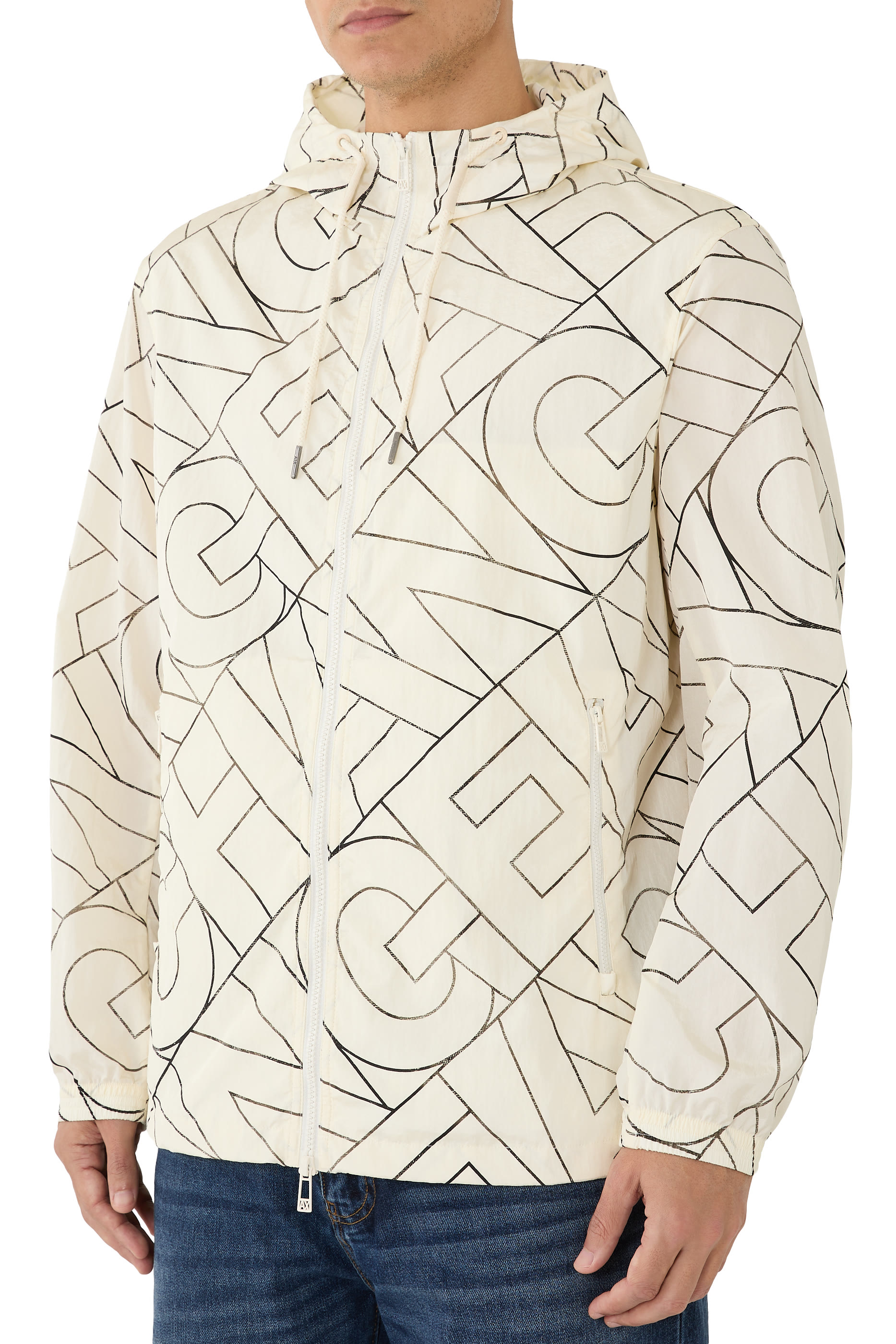 All-Over AX Logo Hoodie