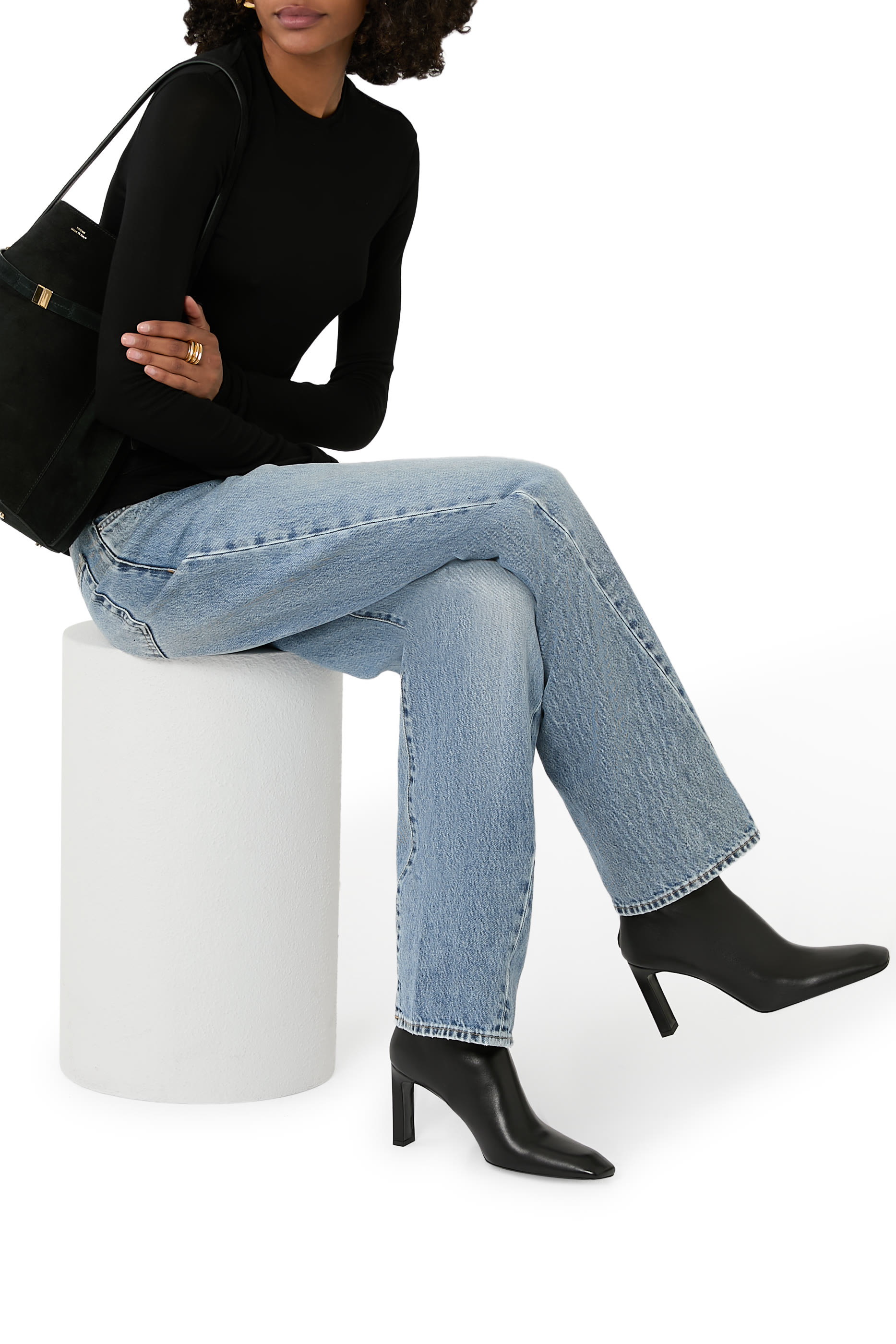 Bar Glossy Leather 85 Boots