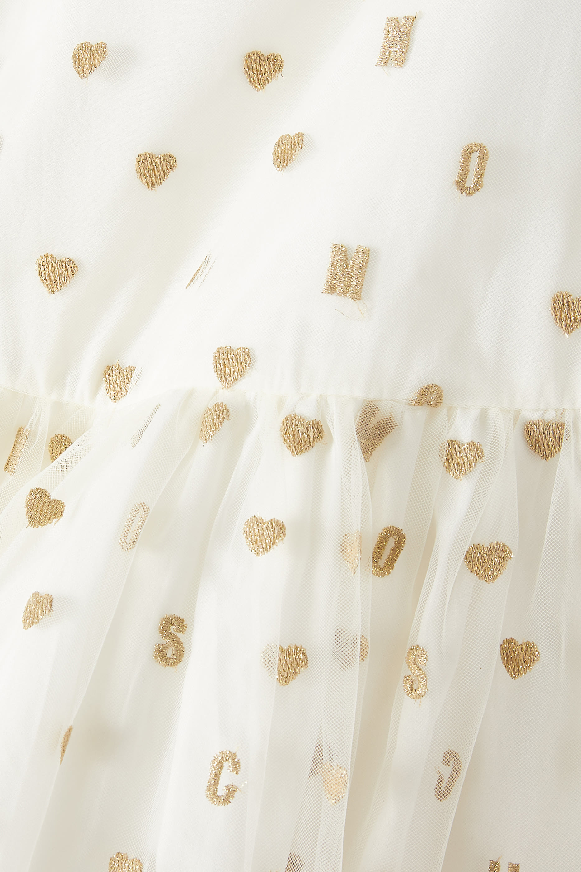 Kids Logo and Hearts Tulle Dress