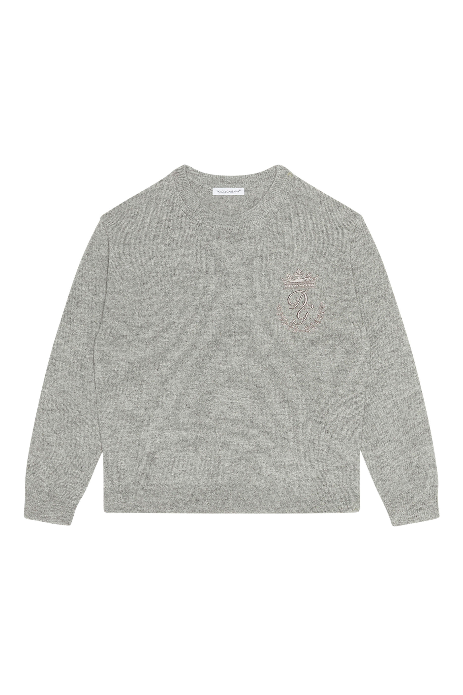 Kids Cashmere Pullover With DG Logo