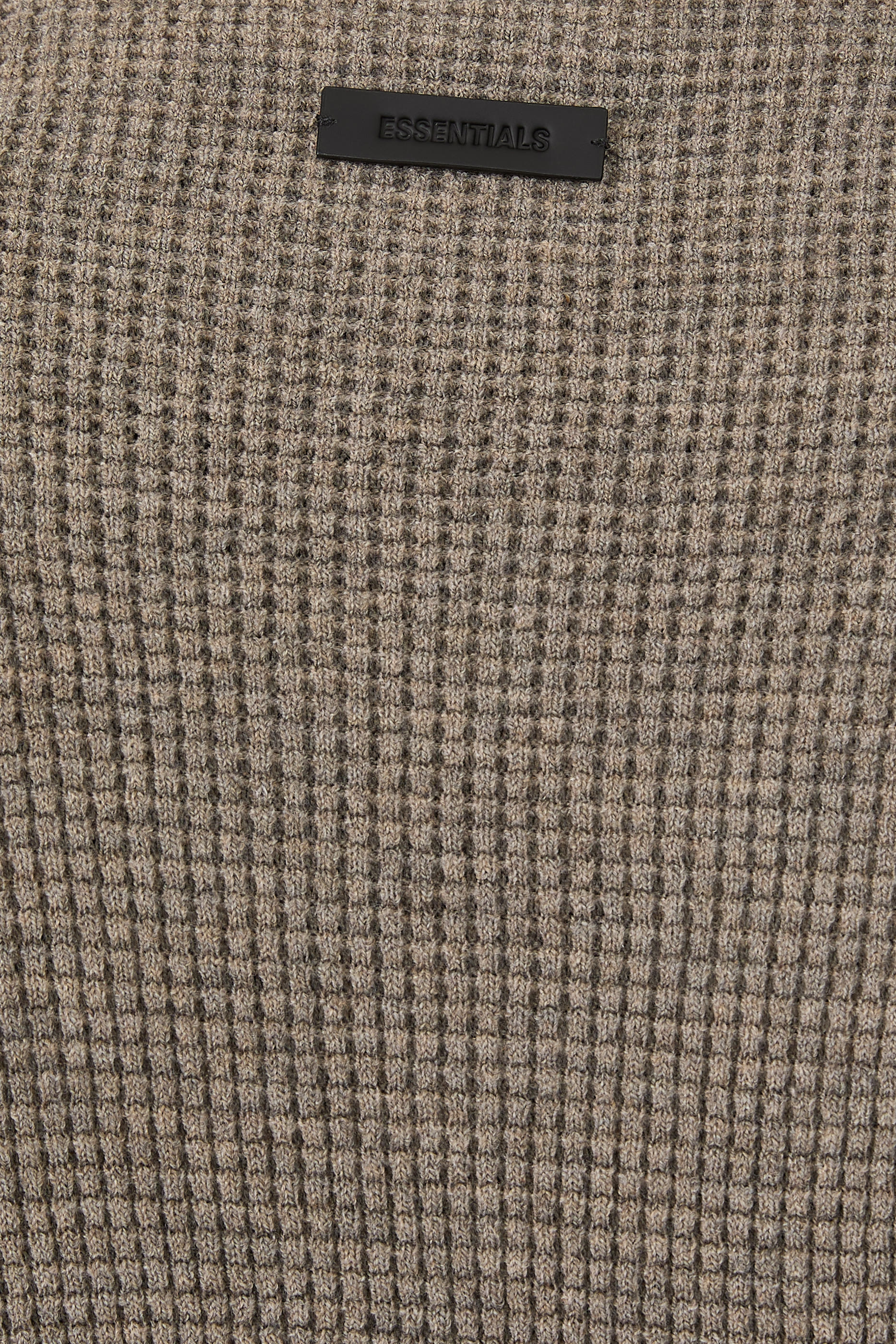 Waffle Long Sleeve Crewneck Sweater