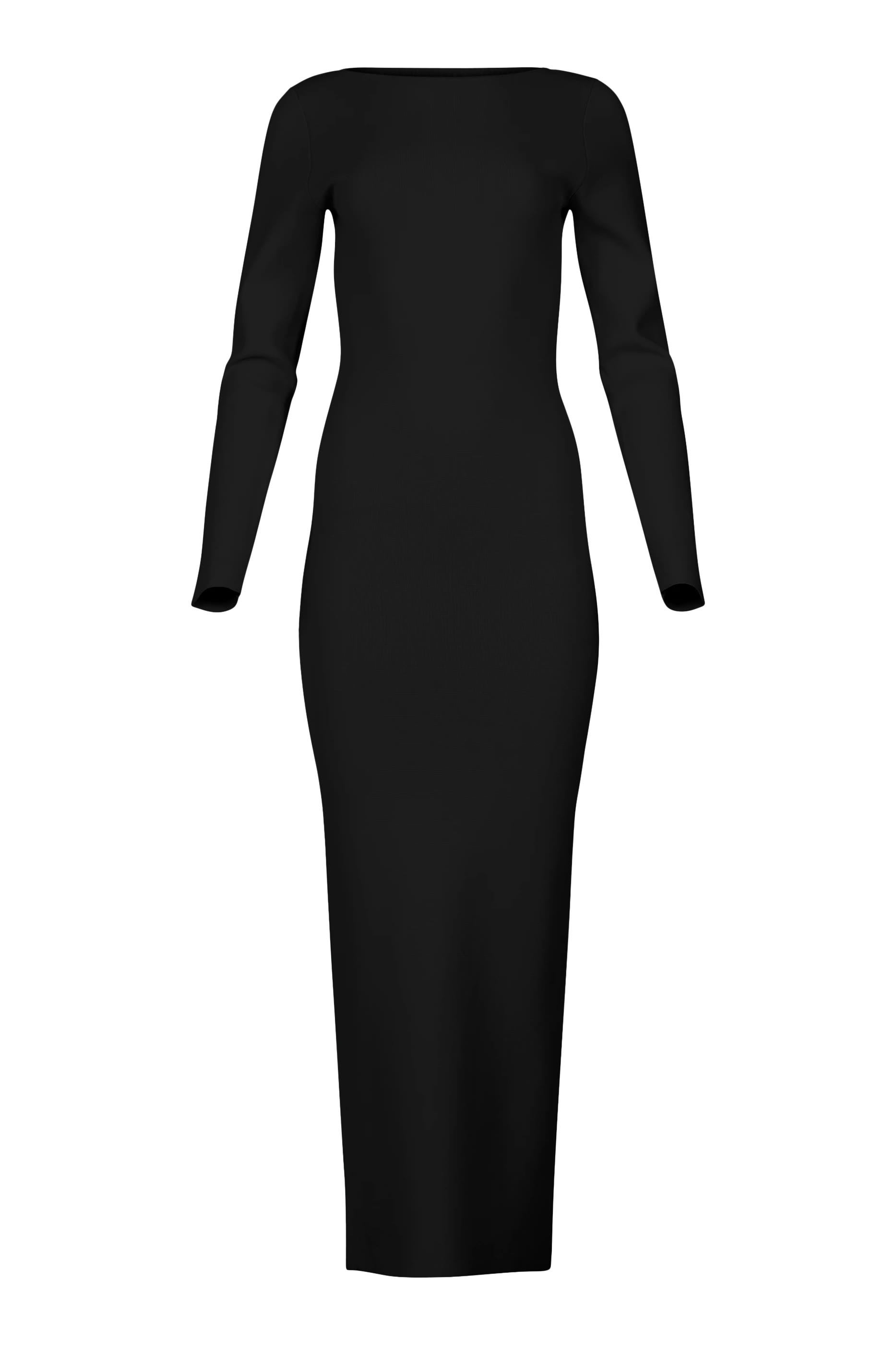Boat Neck Midi Dress