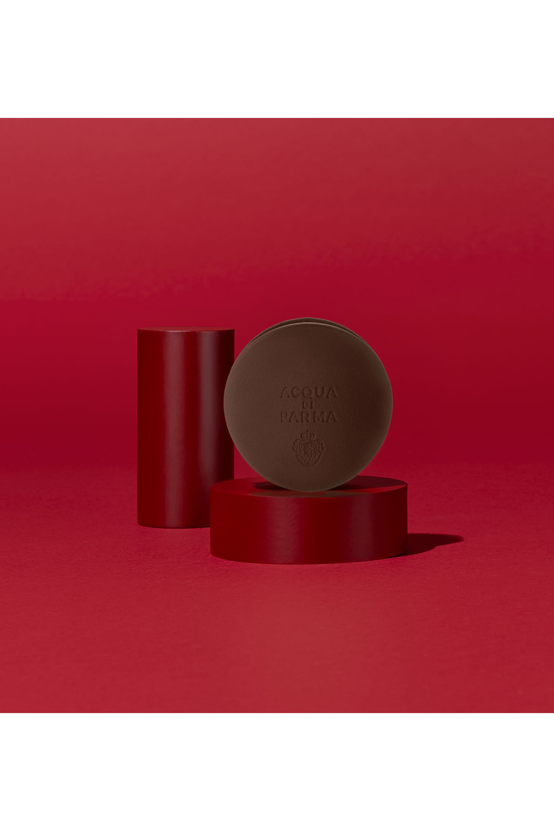 Car Diffuser - Calfskin Dark Brown with Azure Case