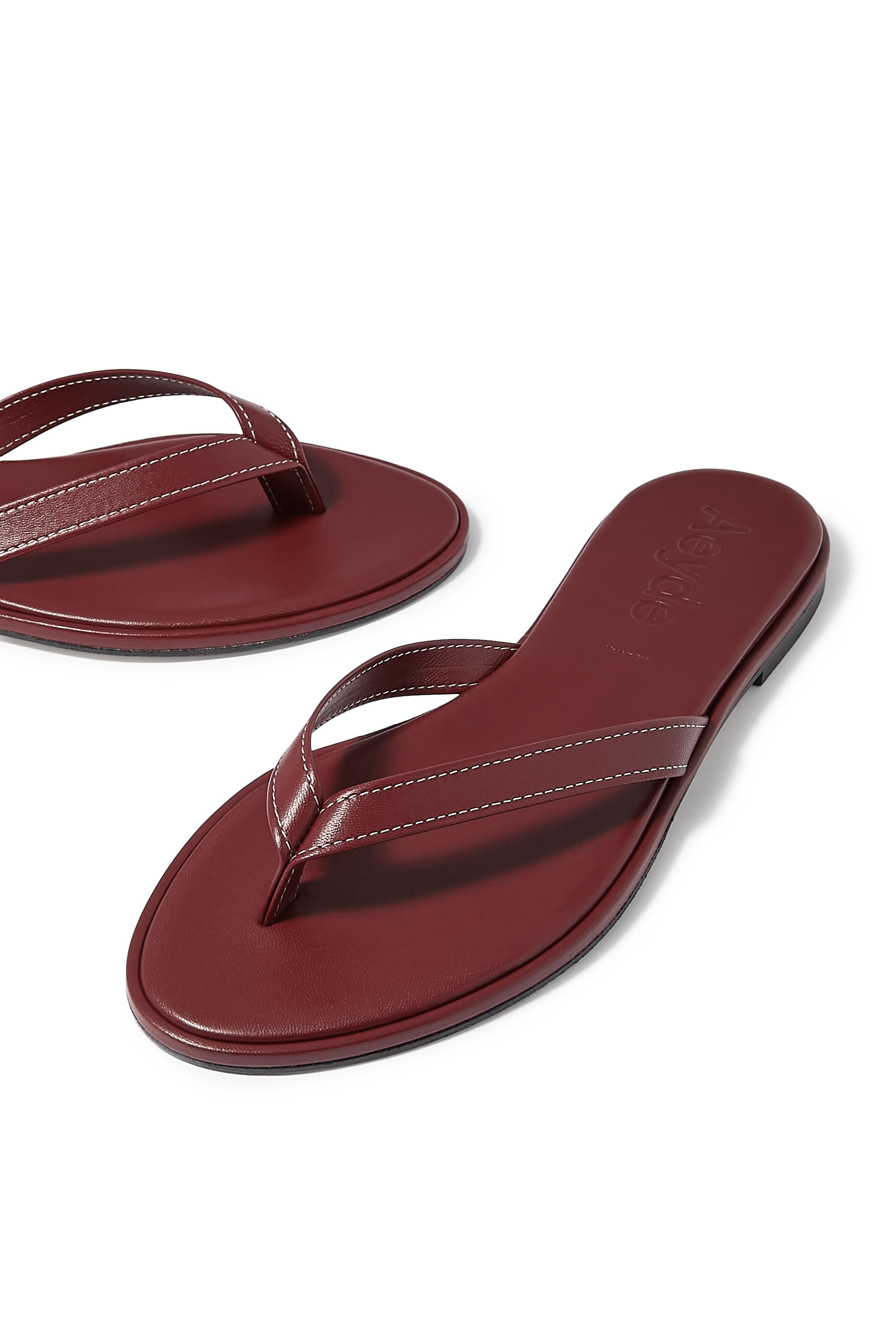  Melody Leather Flip Flop Sandals 