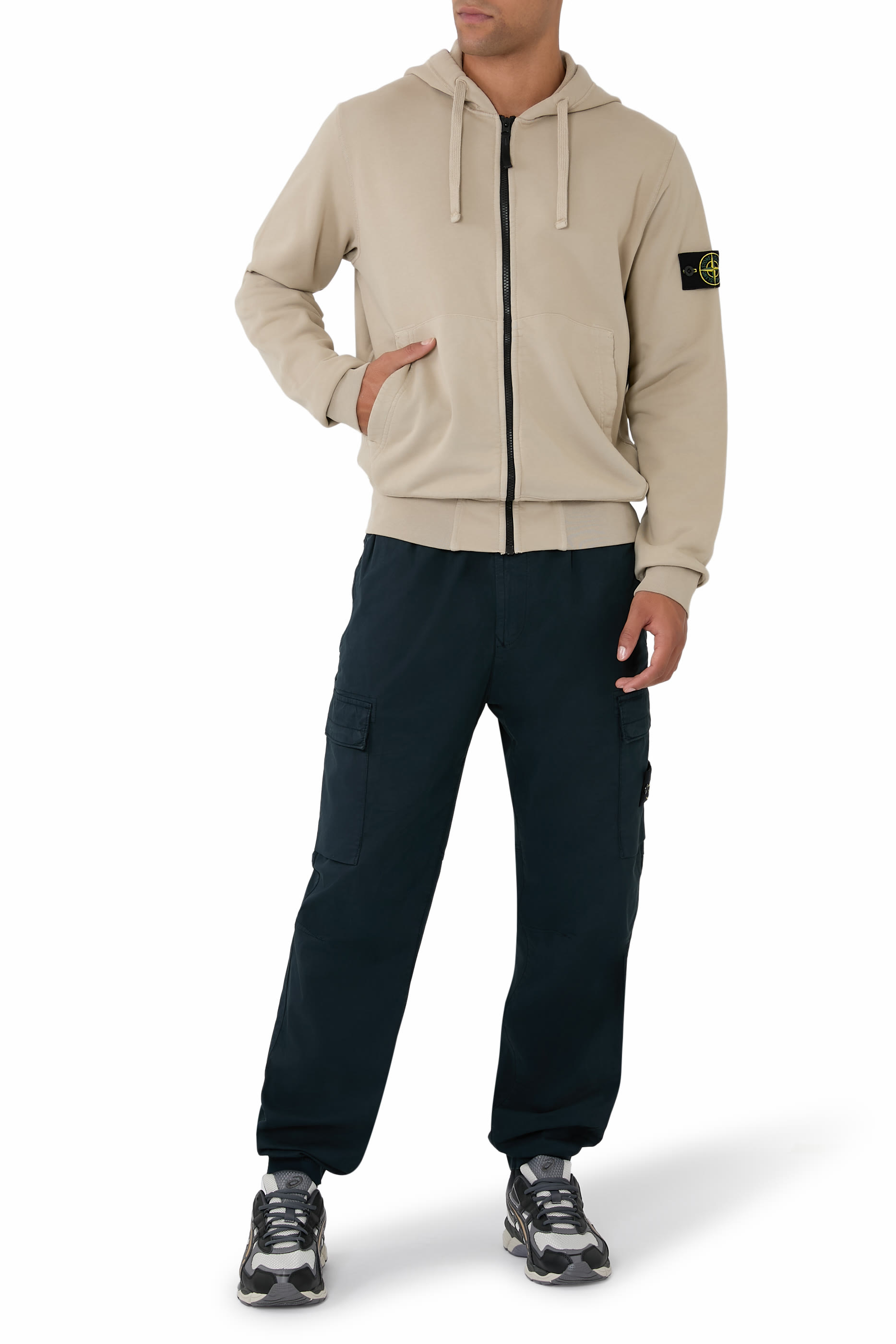Regular-Tapered-Fit Cargo Trousers