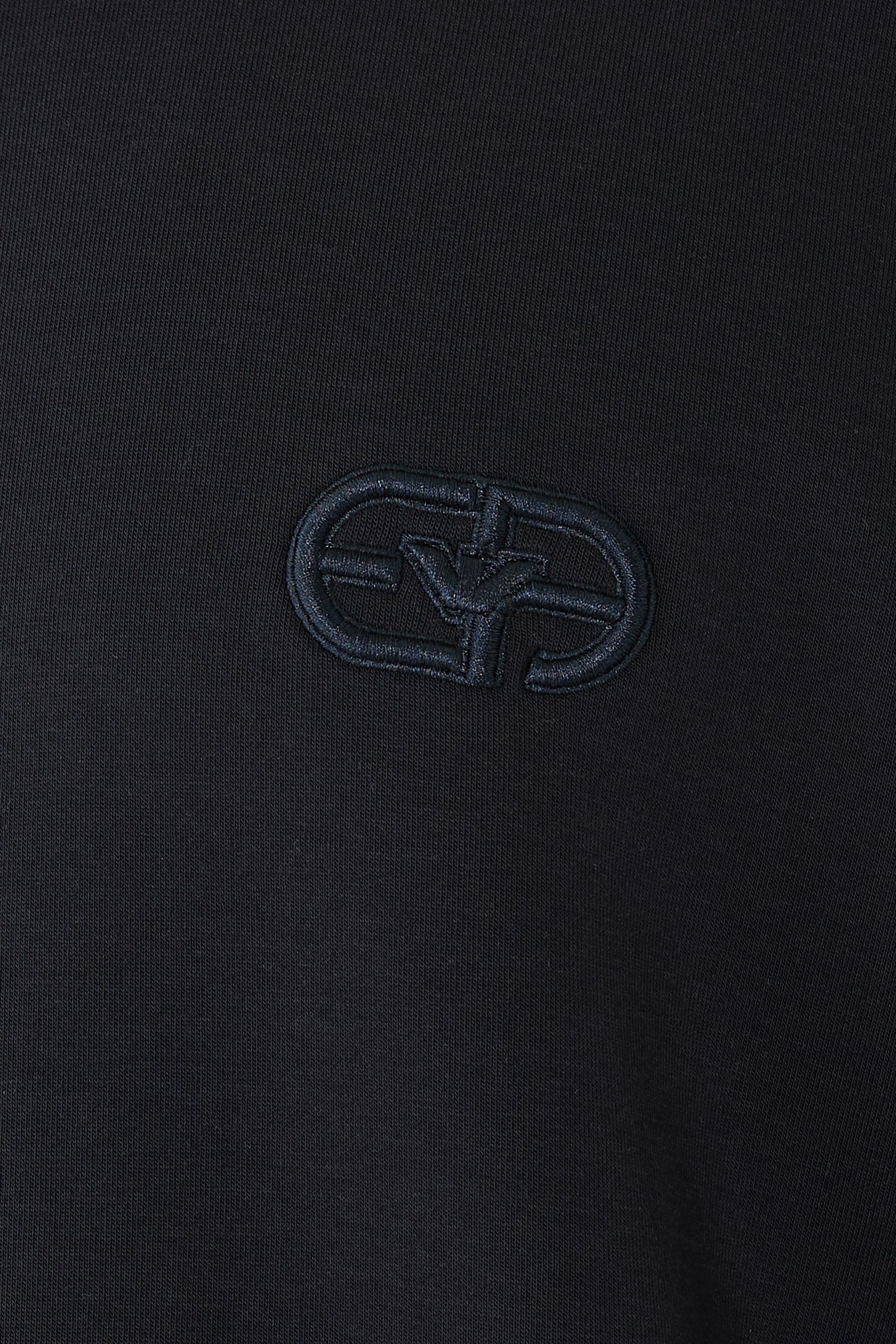 Embossed EA Logo Double-Jersey Sweatshirt