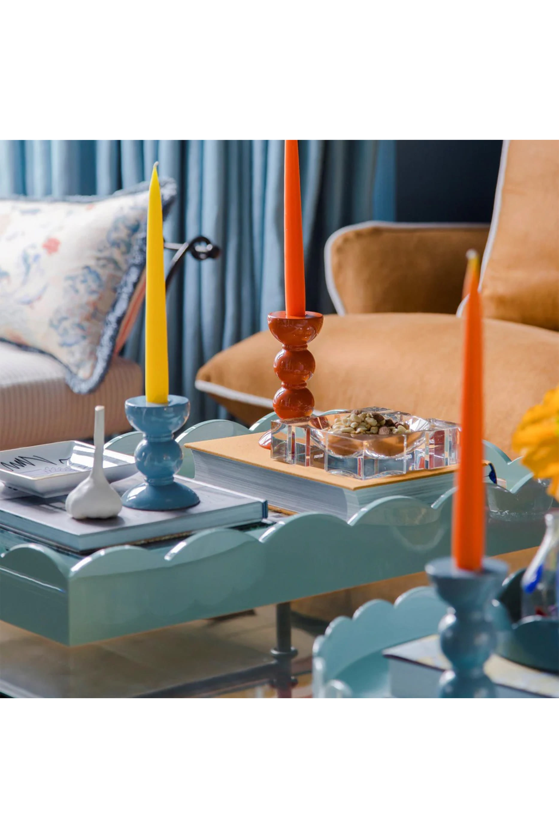 Lacquered Scalloped Tray