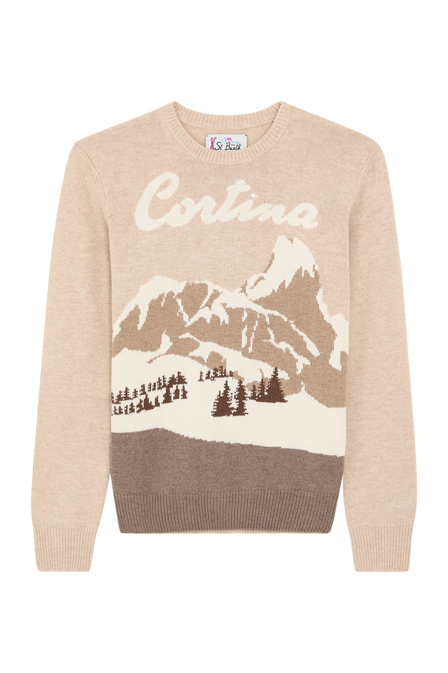 Queen Cashmere-Blend Sweater with Cortina Postcard