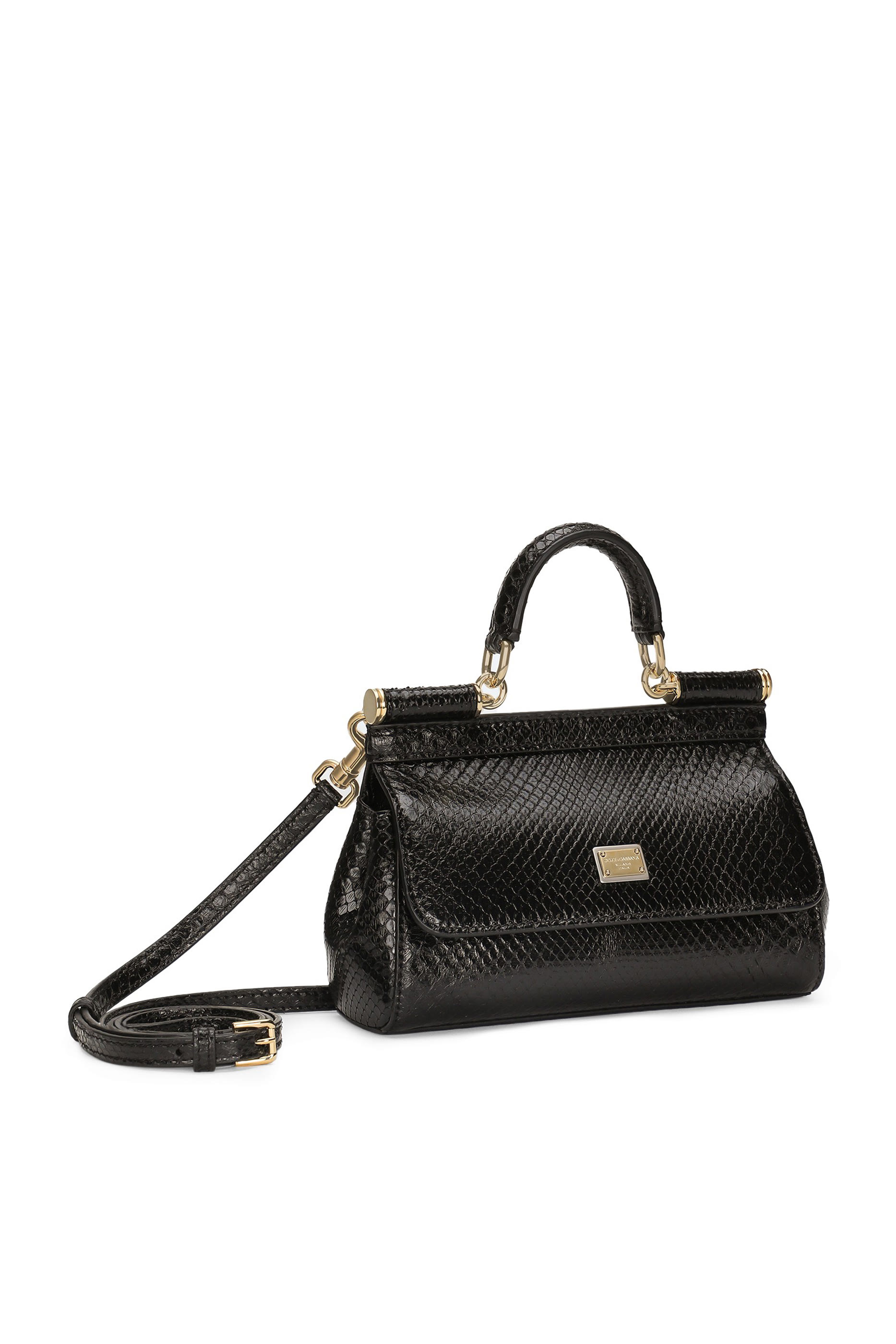 Small Sicily Python Skin Handbag