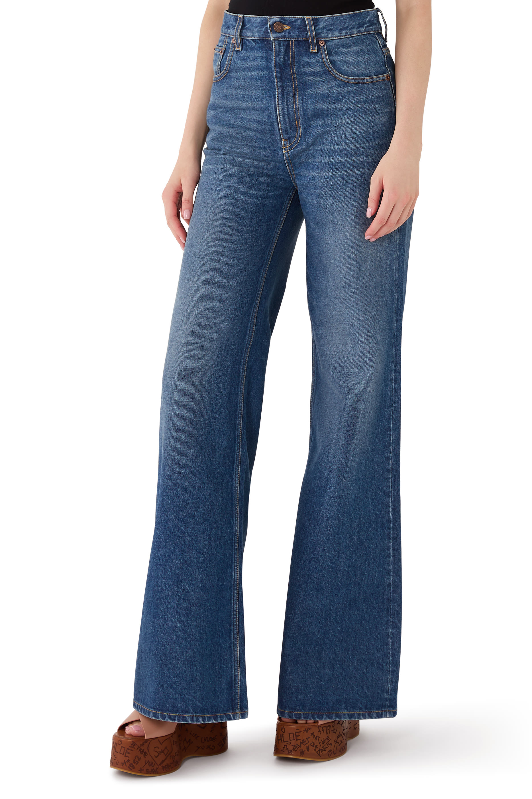 High-Rise Flare Jeans