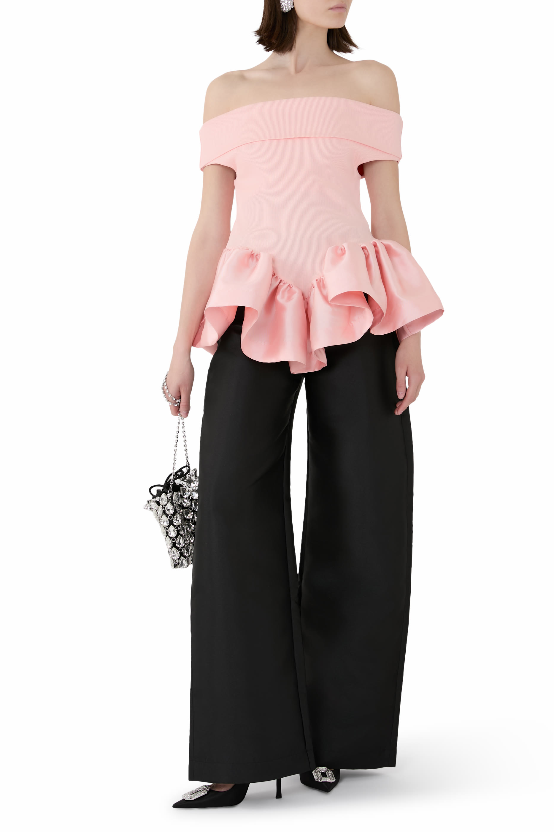 Off-Shoulder Peplum Top