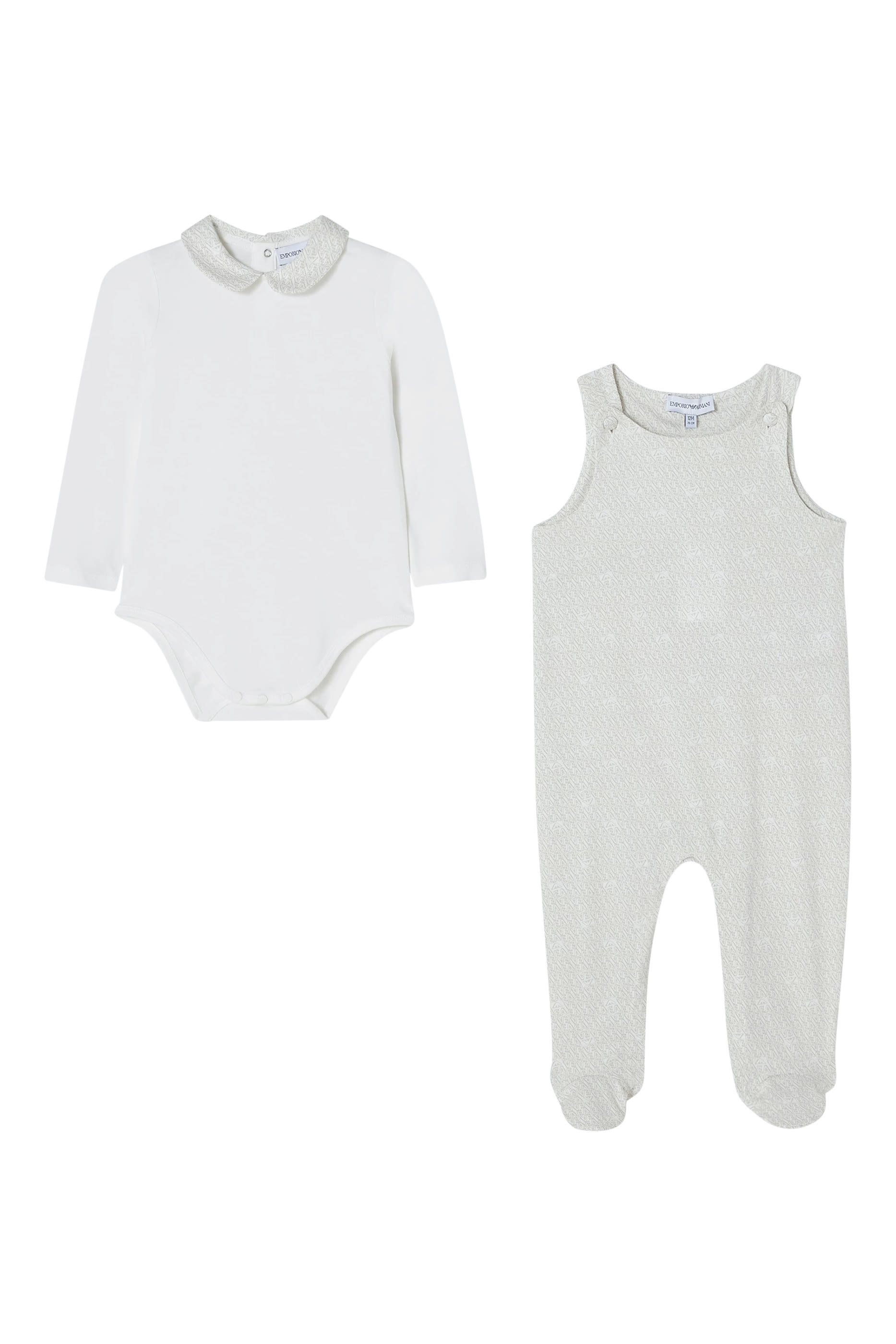 Kids Cotton Dungarees & Top Set