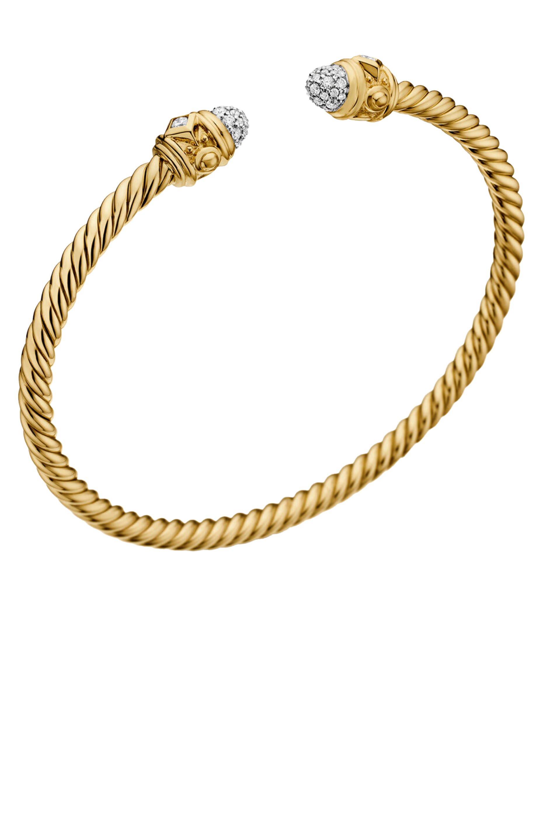 18K Yellow Gold & Diamonds Renaissance&reg; Cablespira Bracelet