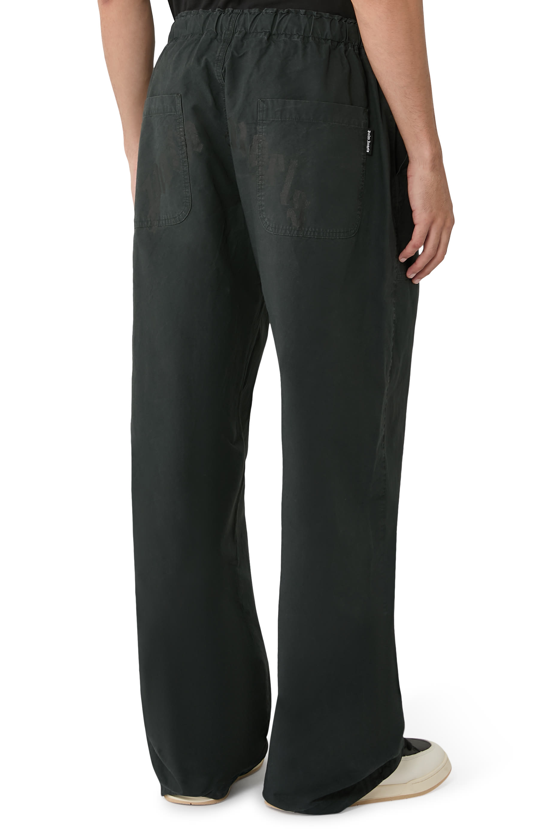 Curved Logo Loose Pants