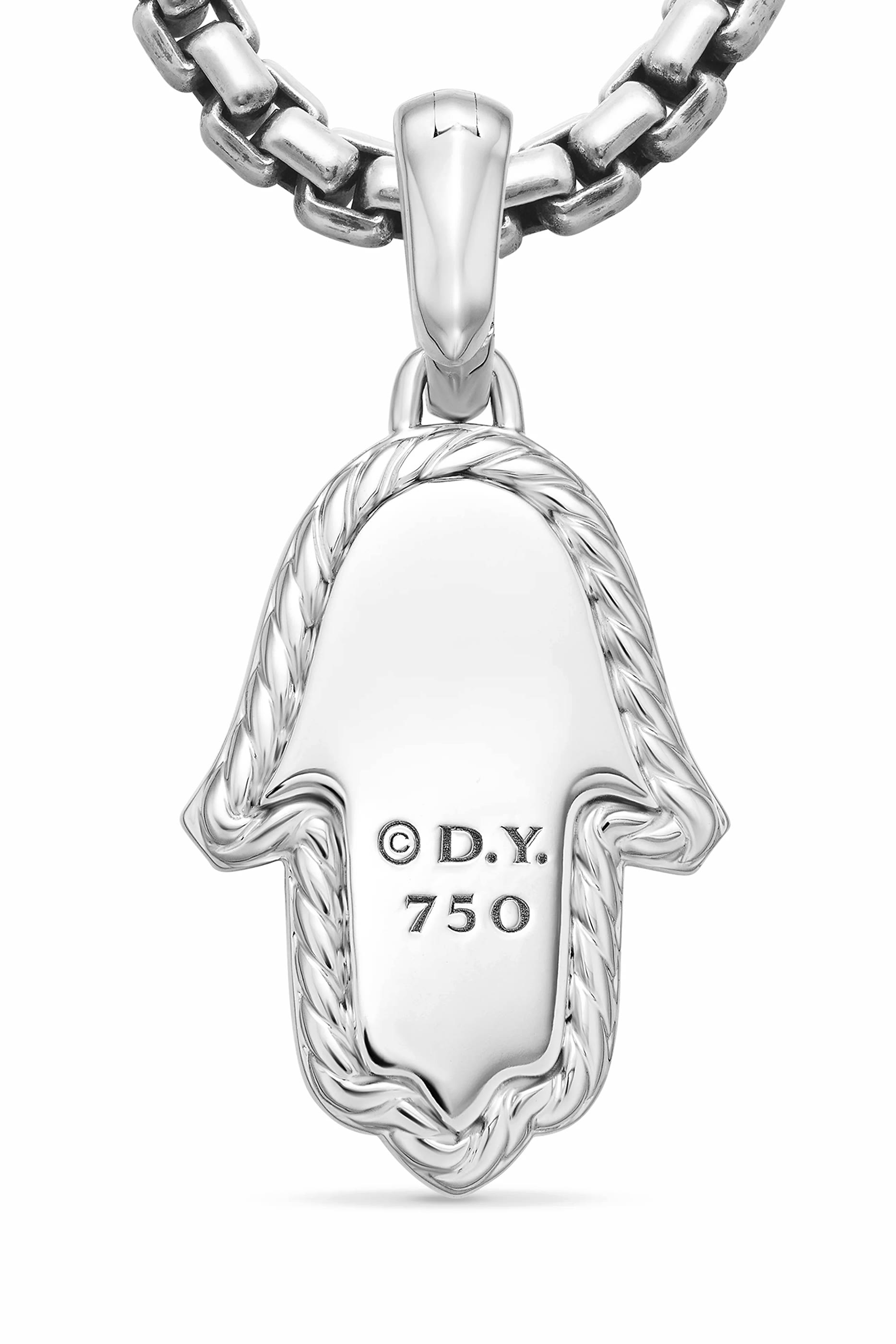 Hamsa Diamond And Sapphire Amulet