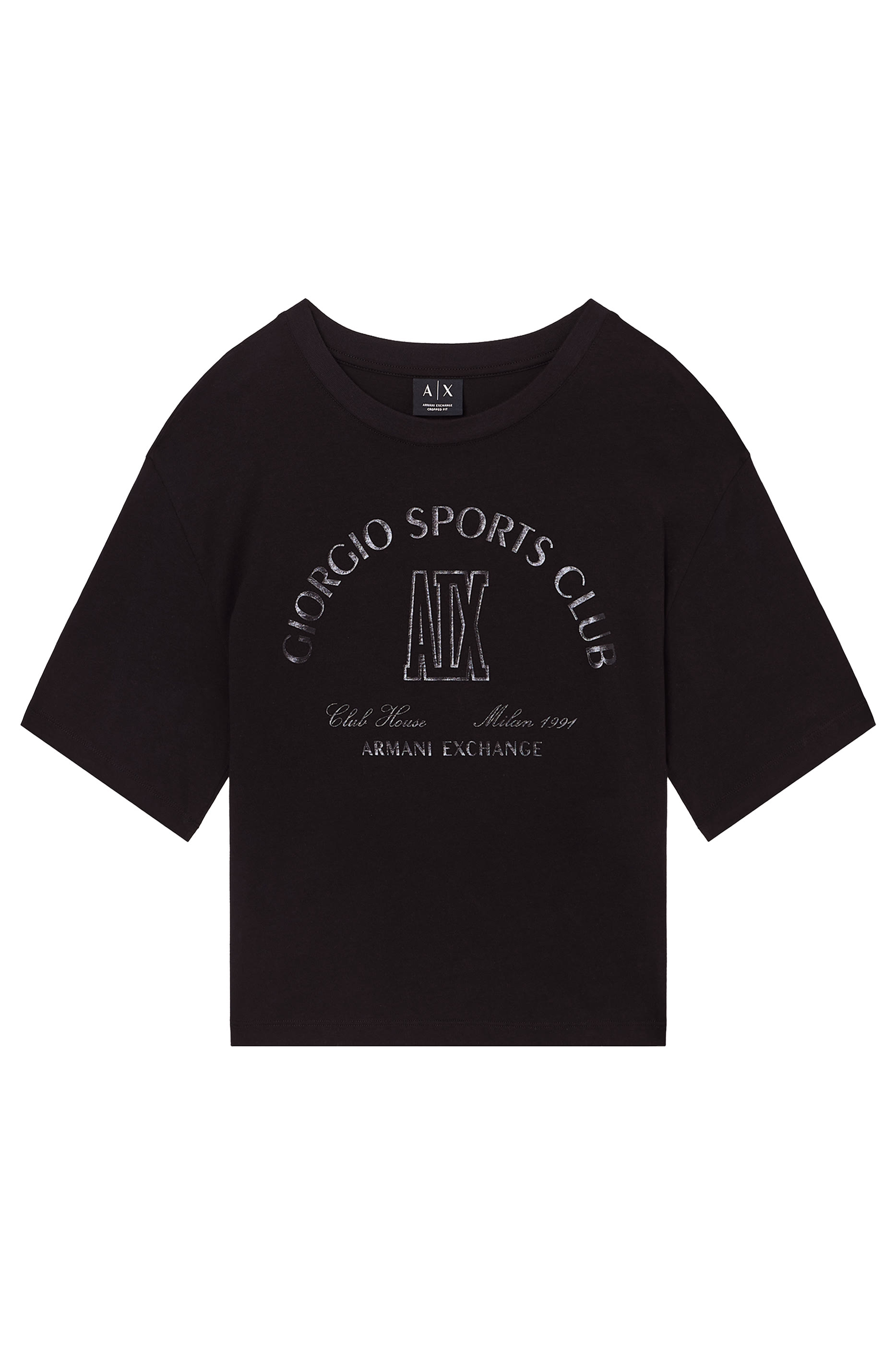 Clubhouse AX Logo Cropped T-Shirt