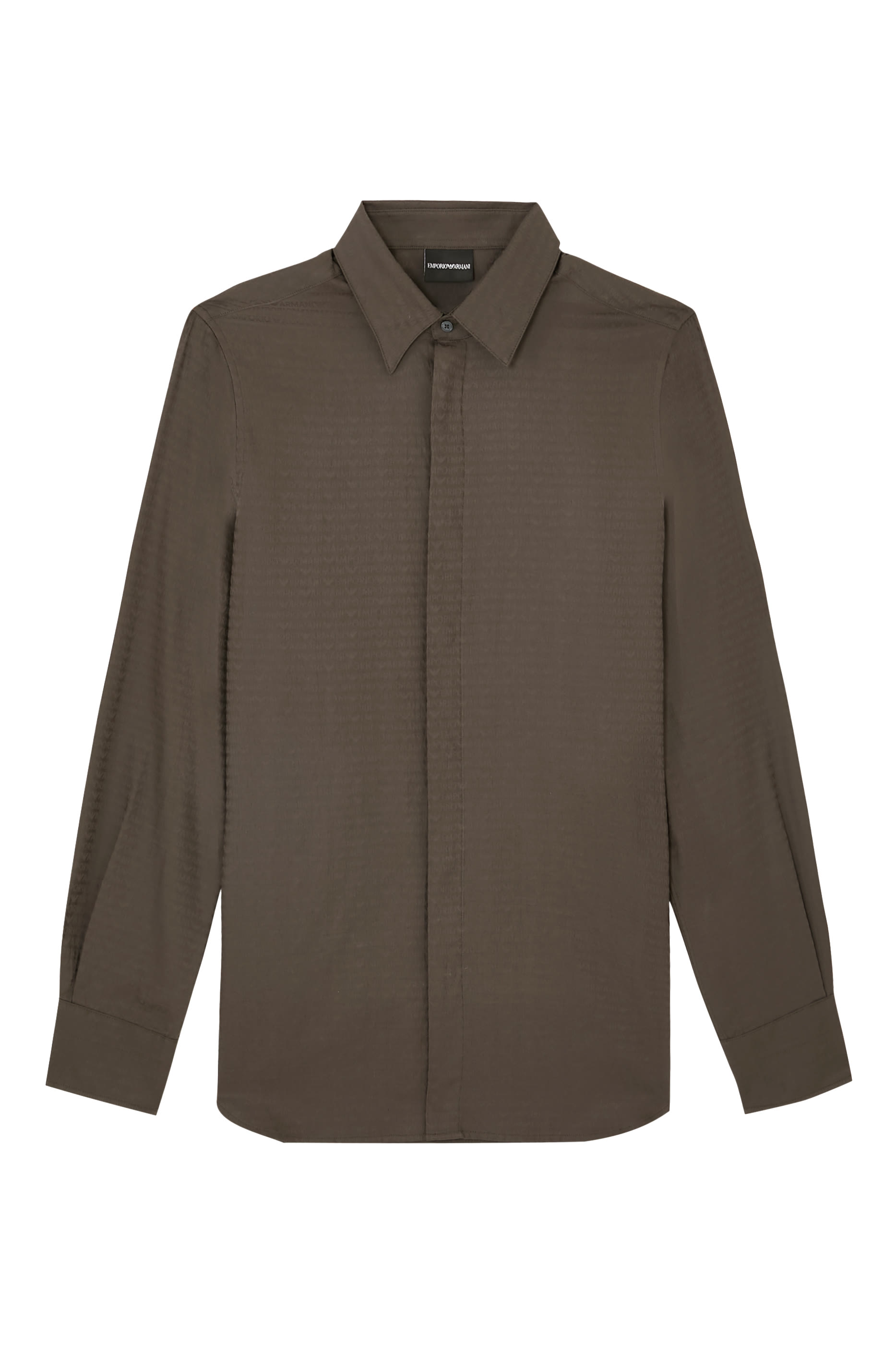  All-Over Jacquard Logo Shirt