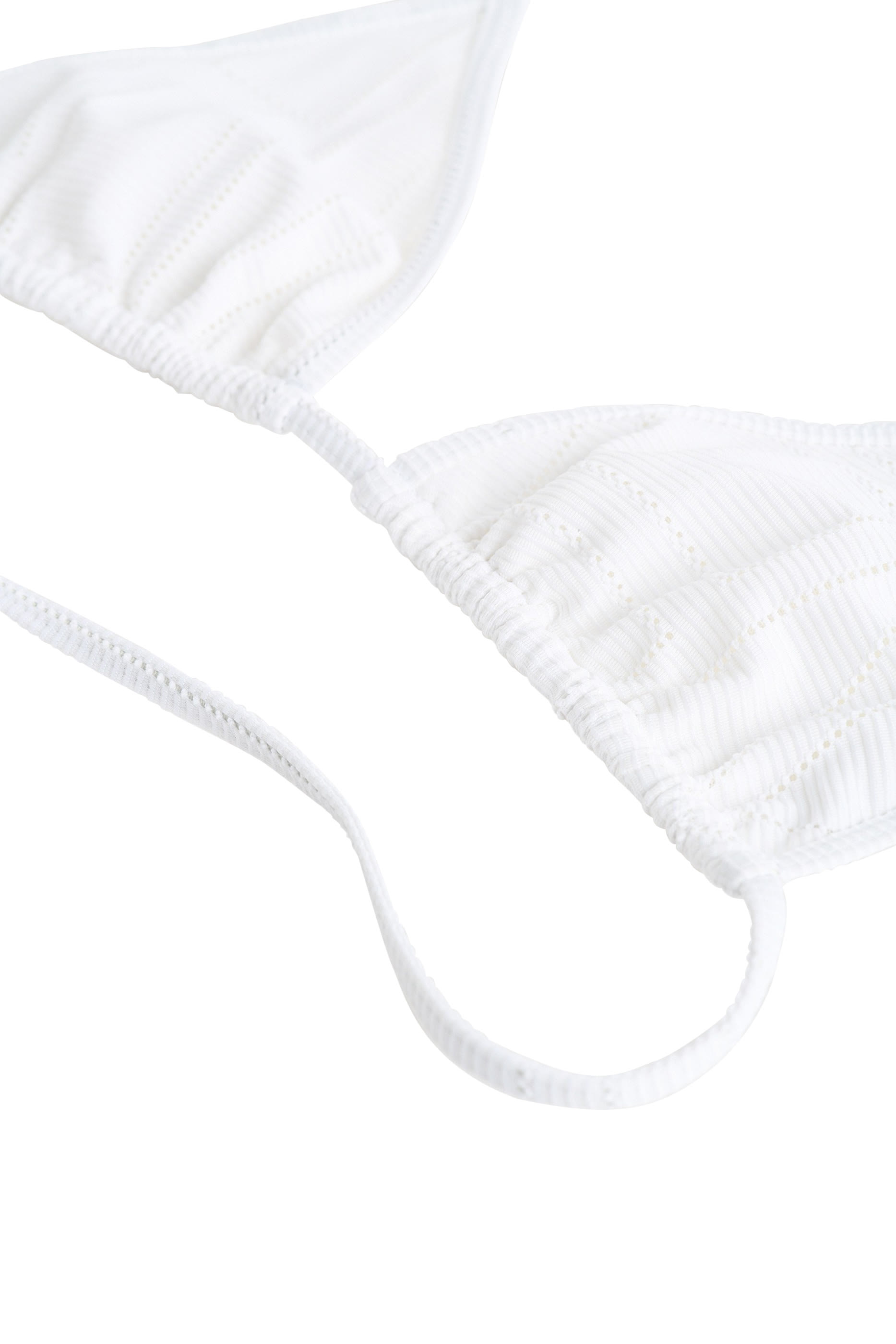 Monogram Pointelle Bikini Top