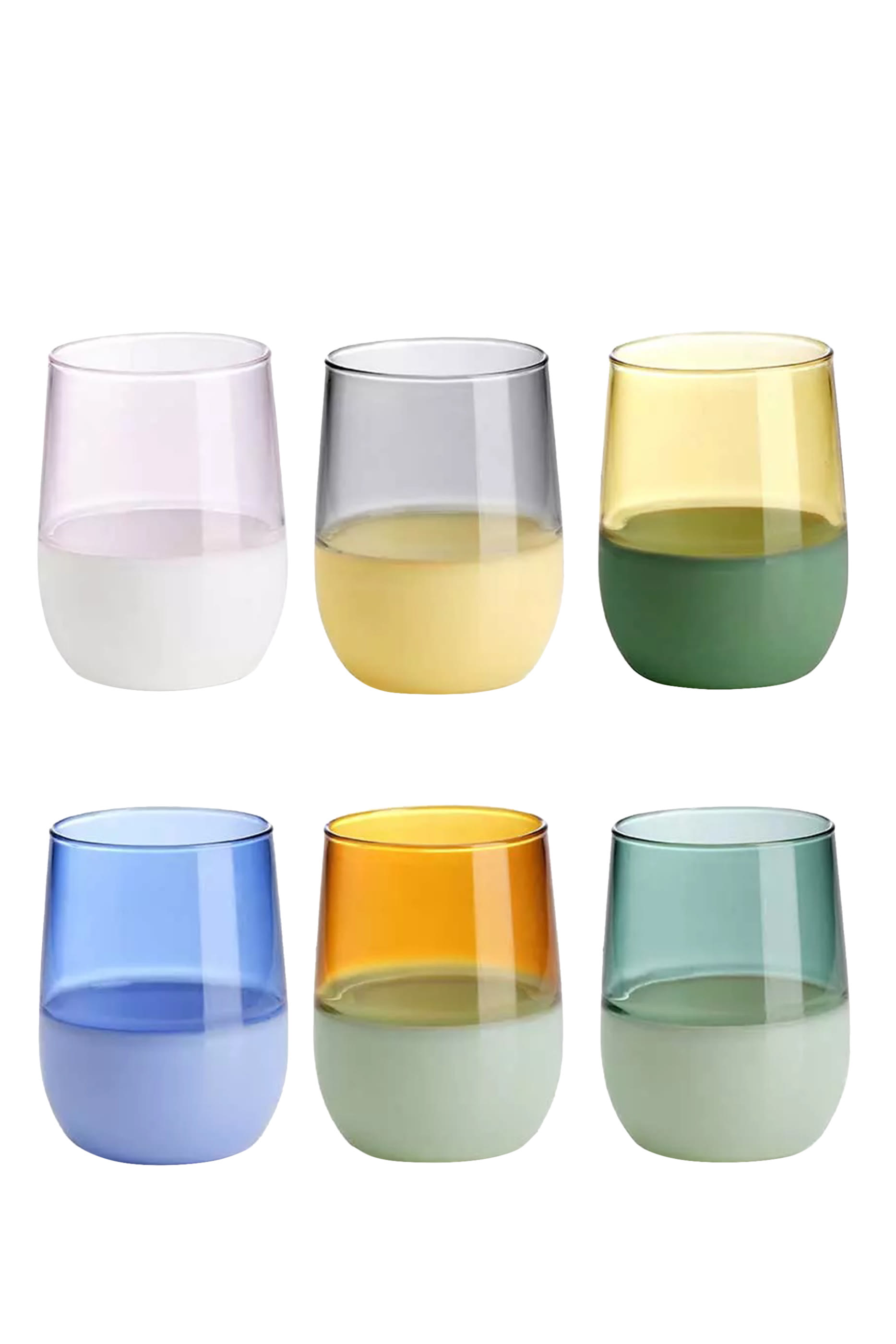 Unamet&agrave; Two Tone Tumblers Set