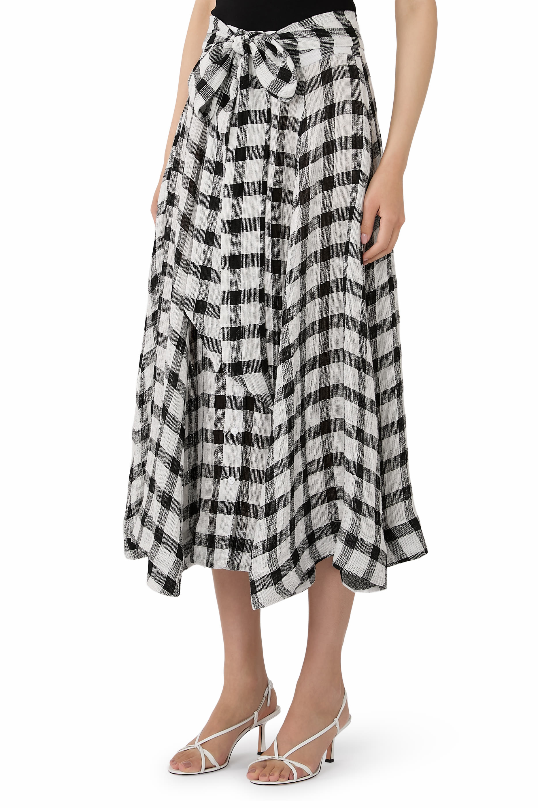 Checkered Beach Skirt