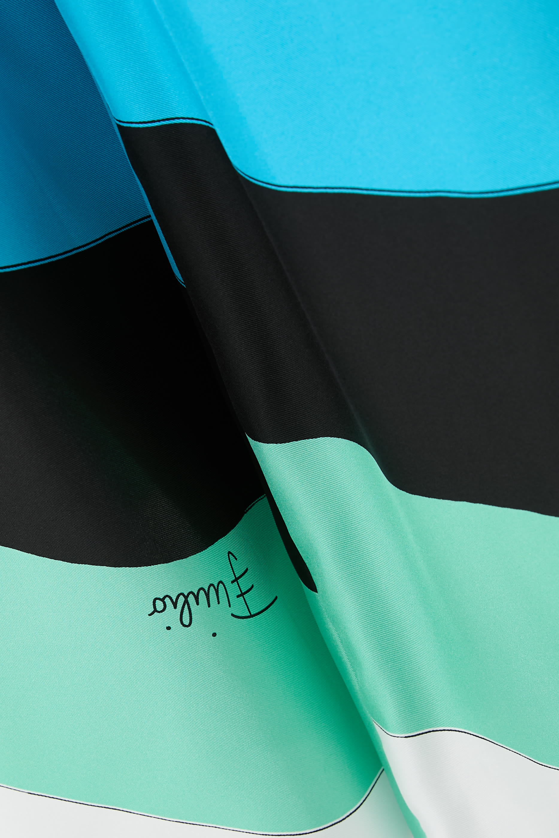 Iride Print Silk Twill Pants 