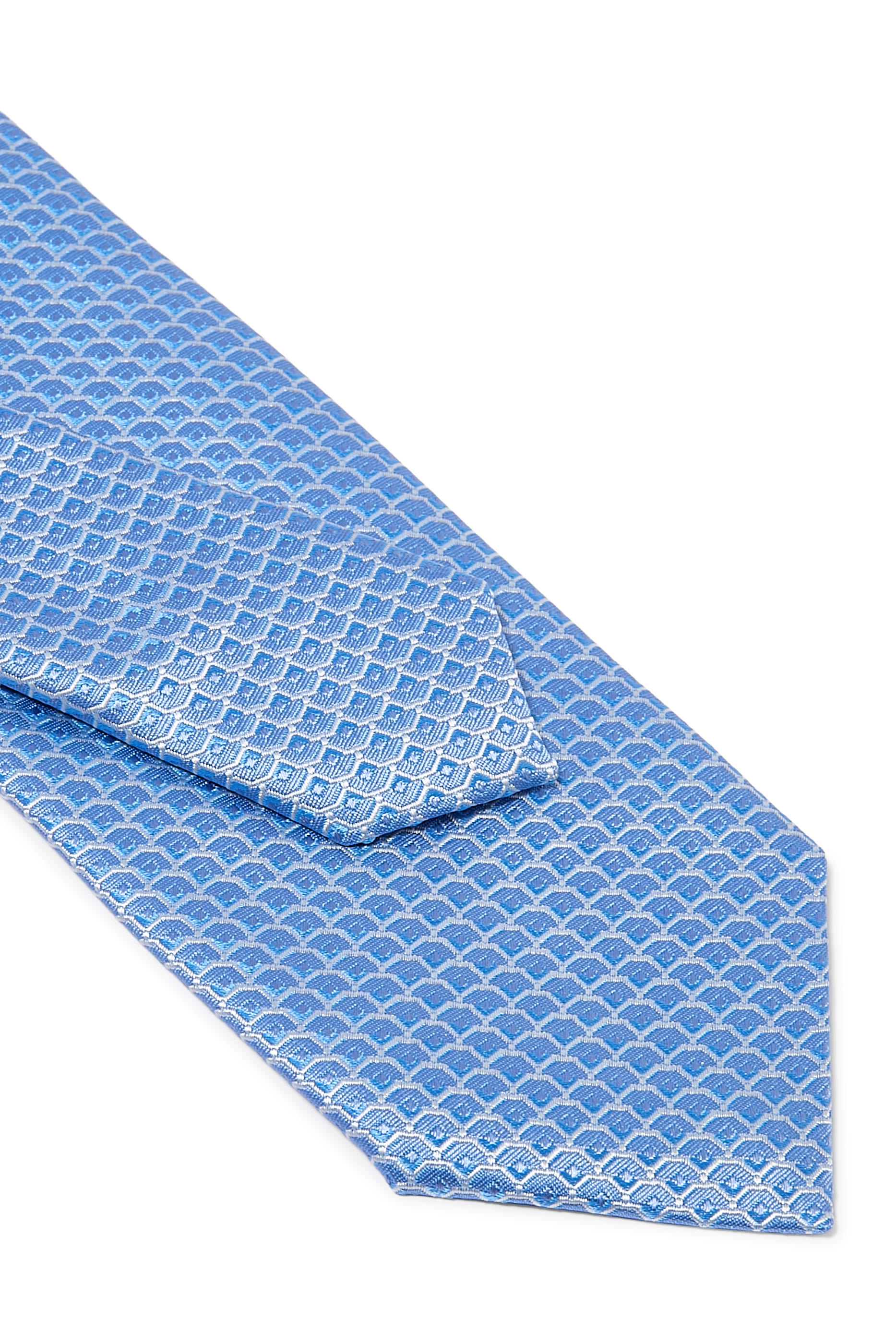 Geometric Woven Silk Tie