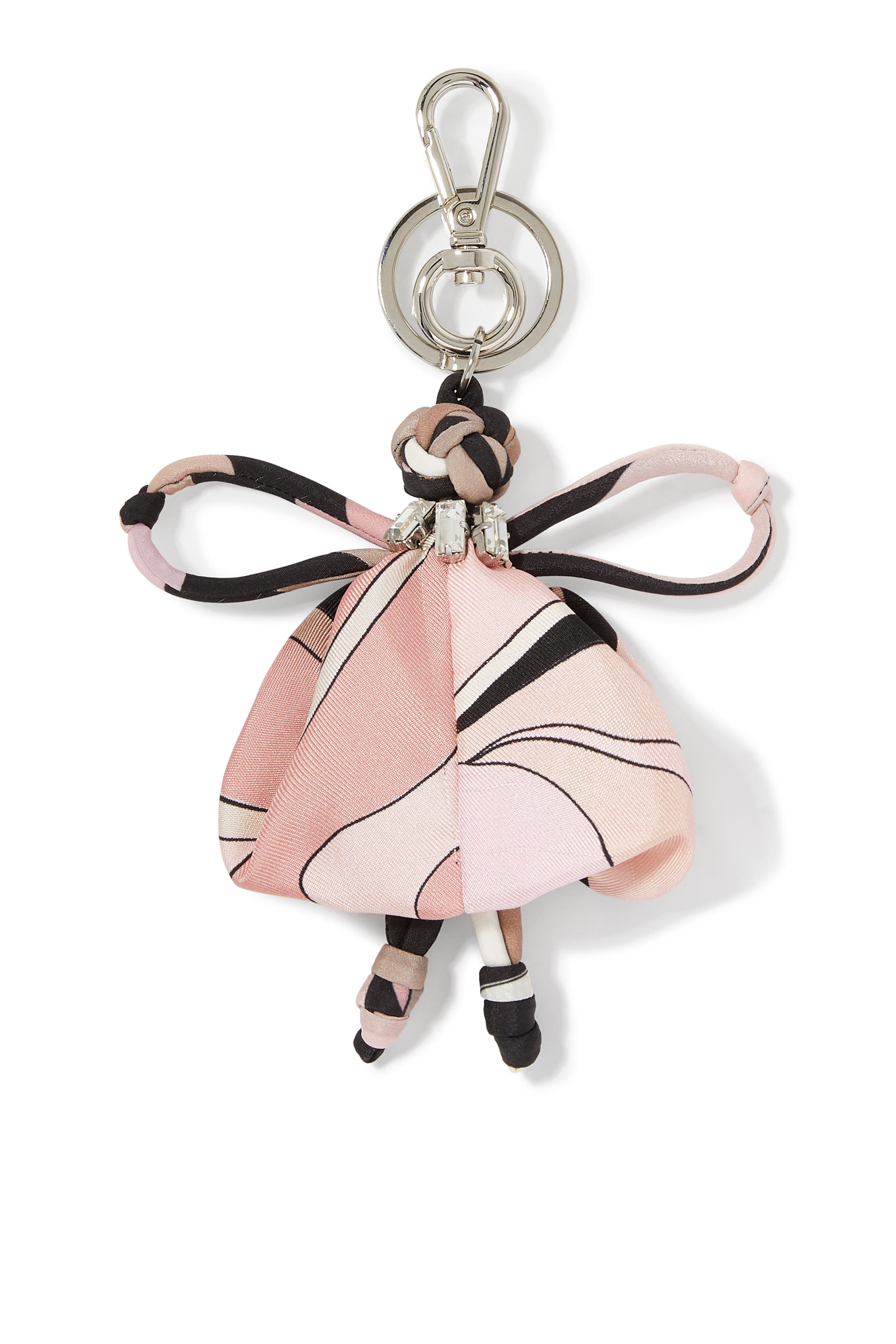 Iride Print Silk Keychain
