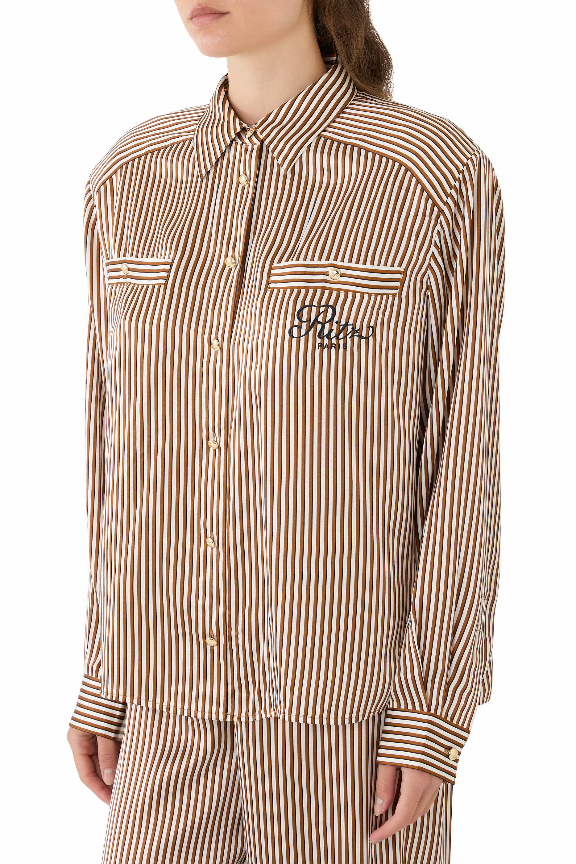 Ritz Striped Pajama Shirt