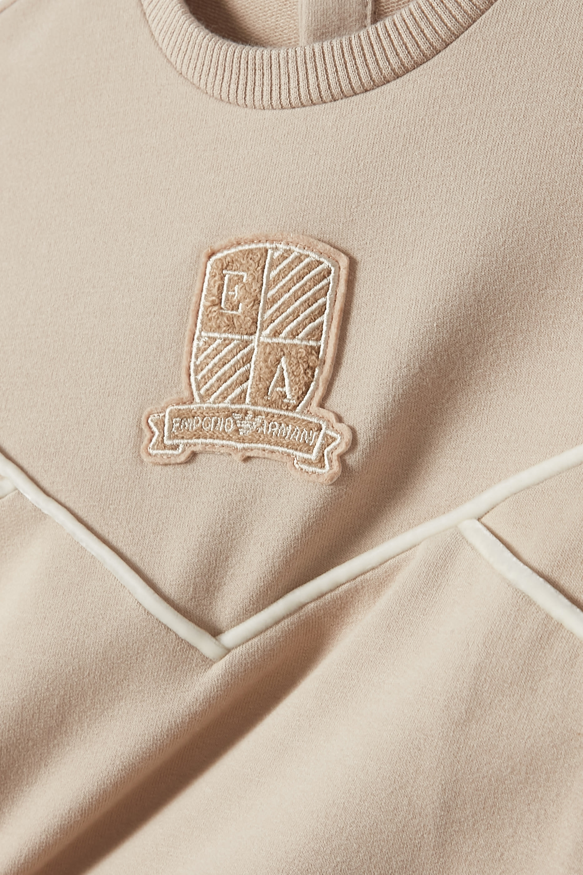 Jersey Sweatshirt with Logo Crest Patch