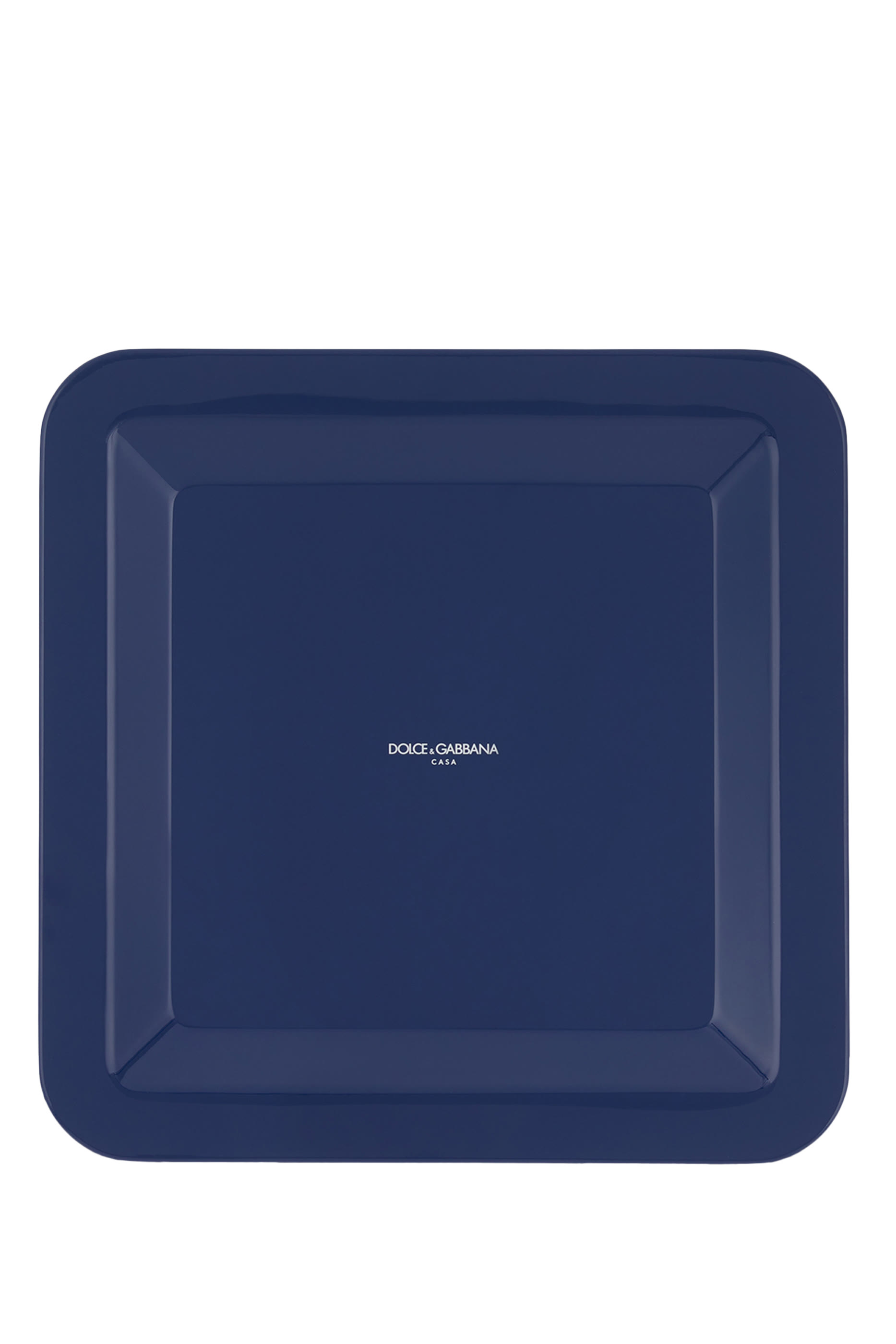 Blue Mediterraneo Medium Wooden Square Tray