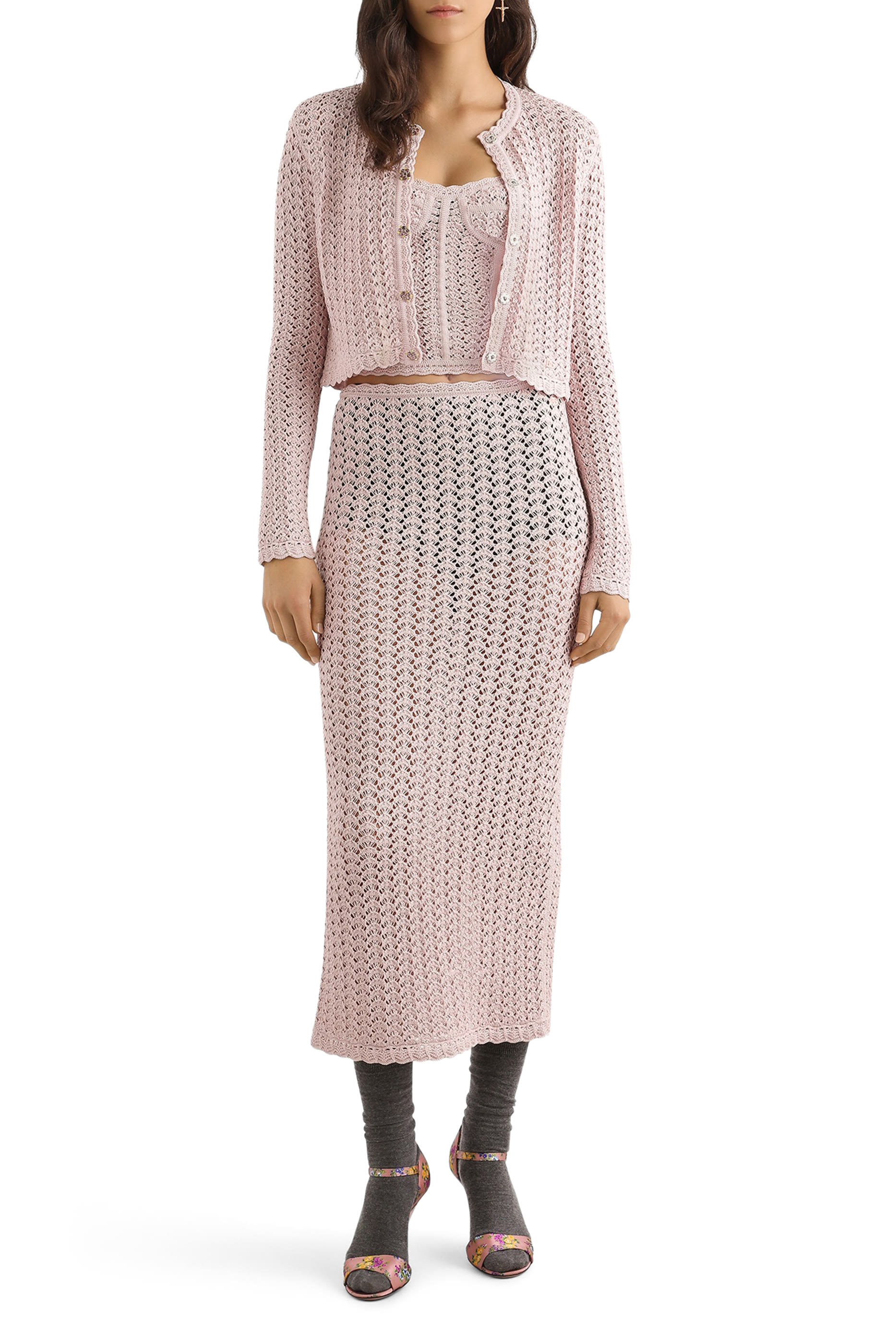 Crochet Viscose Skirt