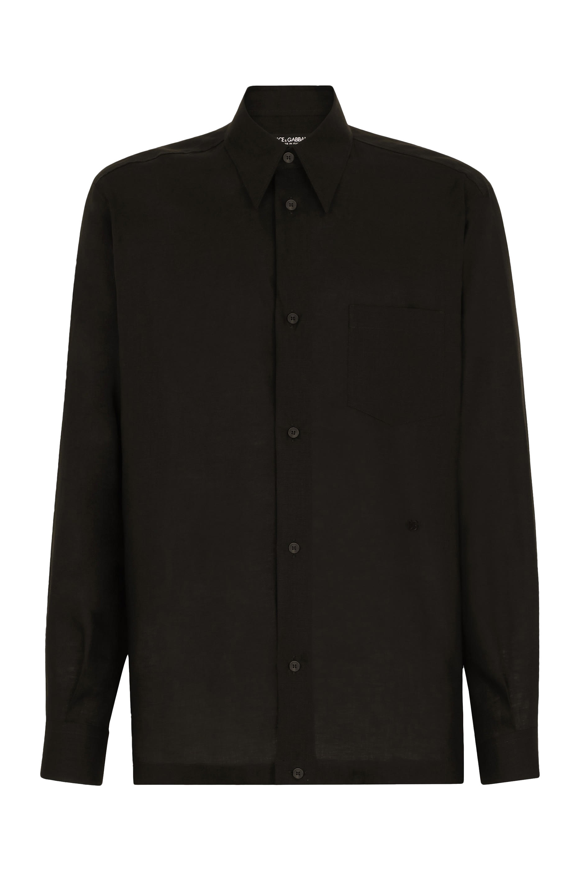 Linen Shirt with DG Embroidery