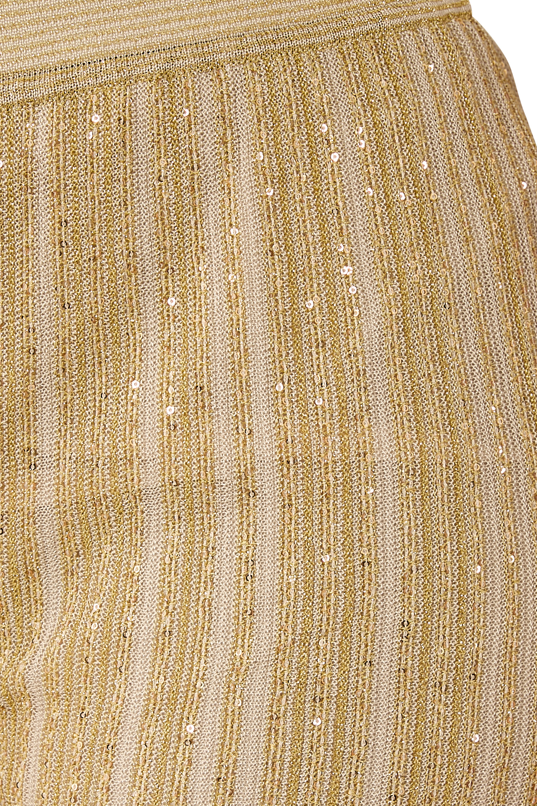 Zig Zag Lam&eacute; Straight Pants