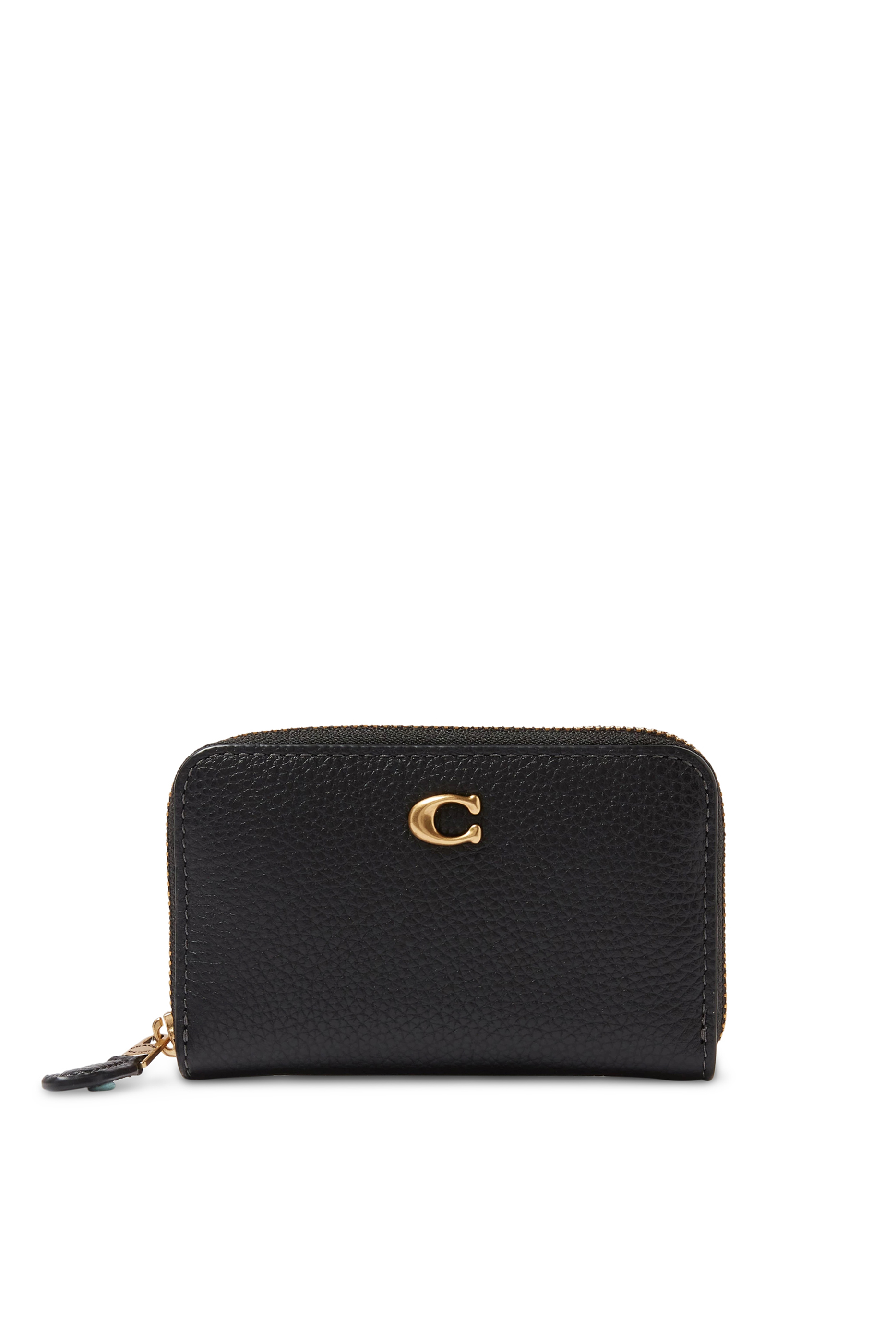  Polished Pebble Leather Card Case