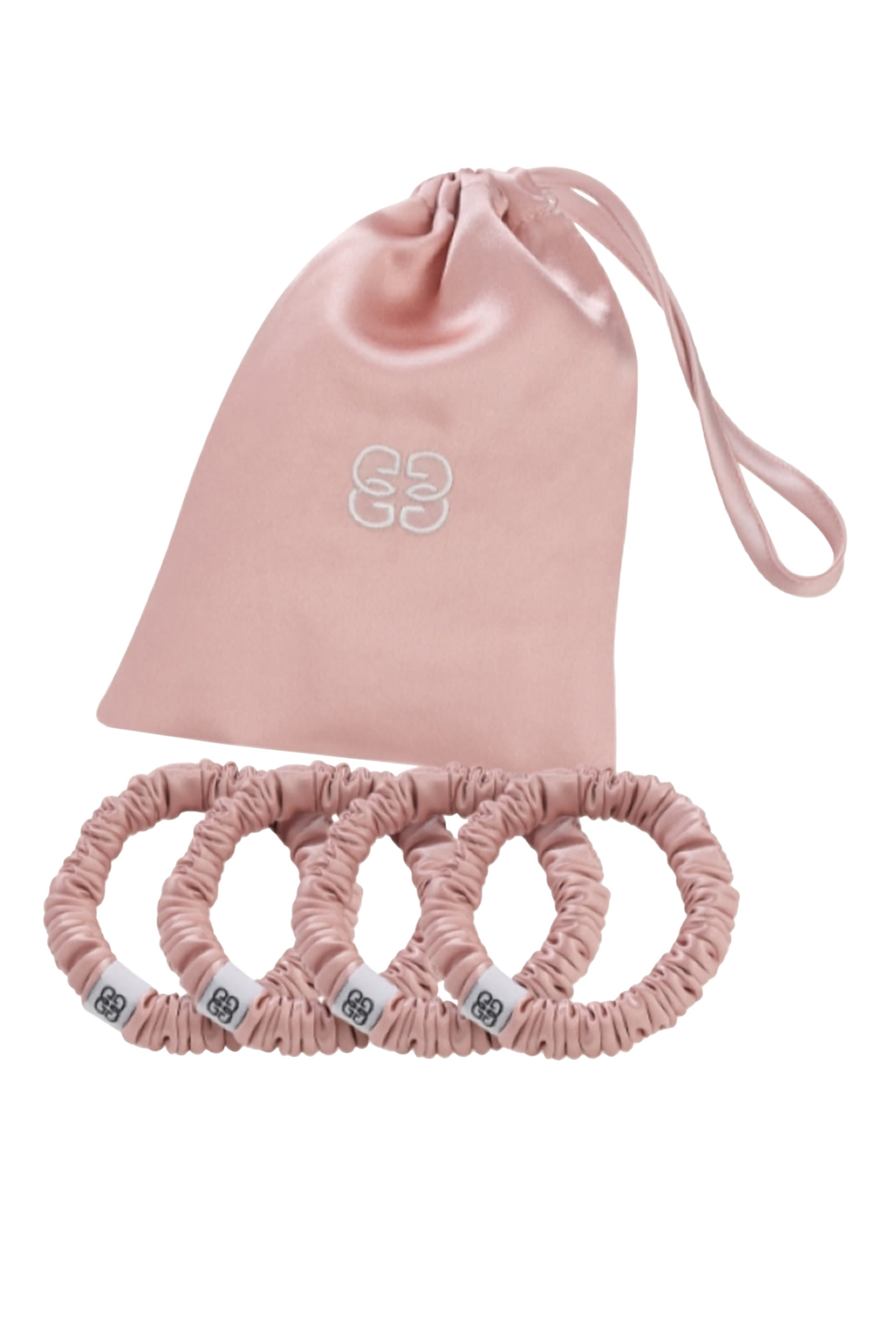 Silk Scrunchie, Set of 4