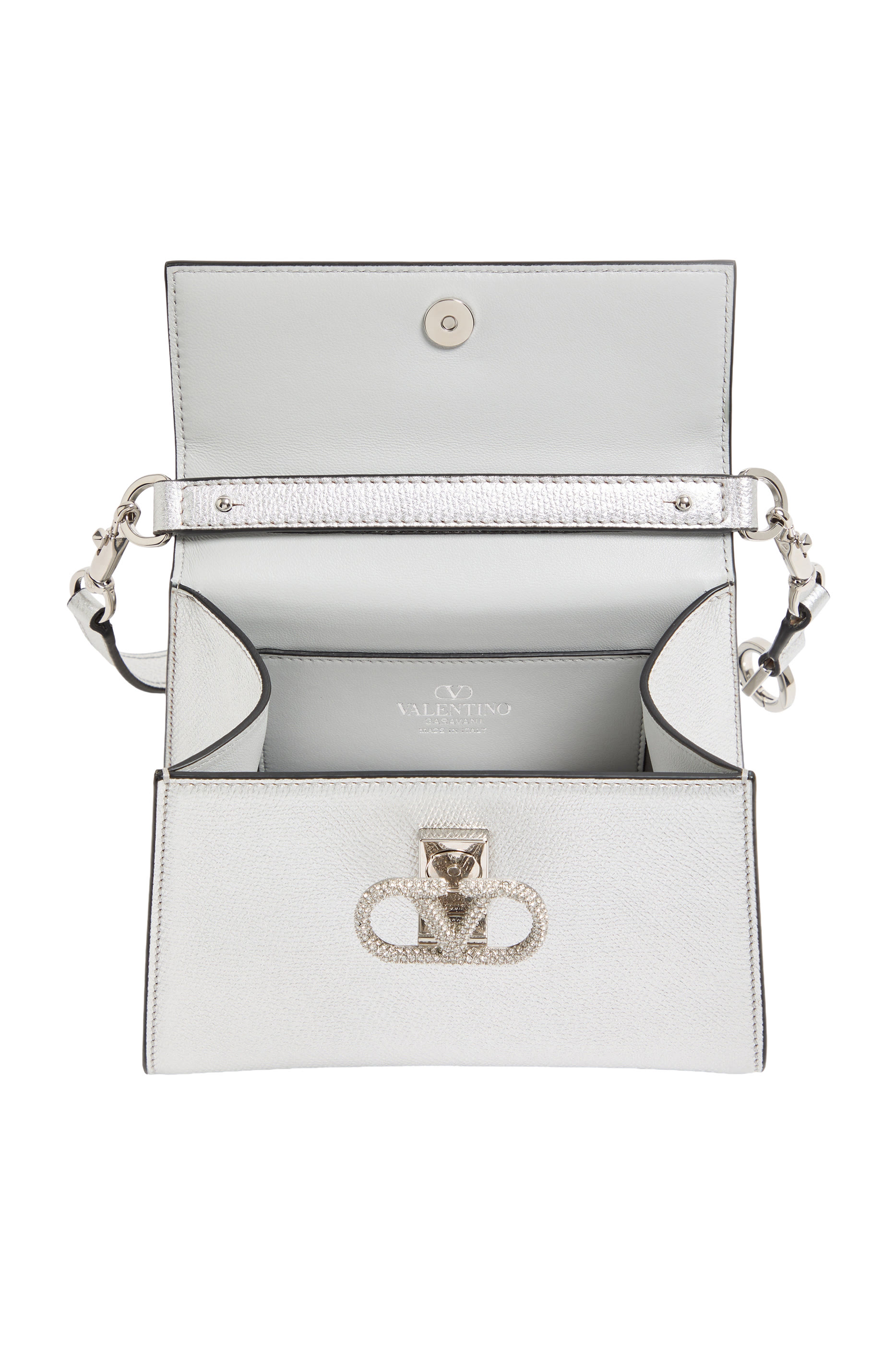 VLogo Crystal Mini Top-Handle Bag