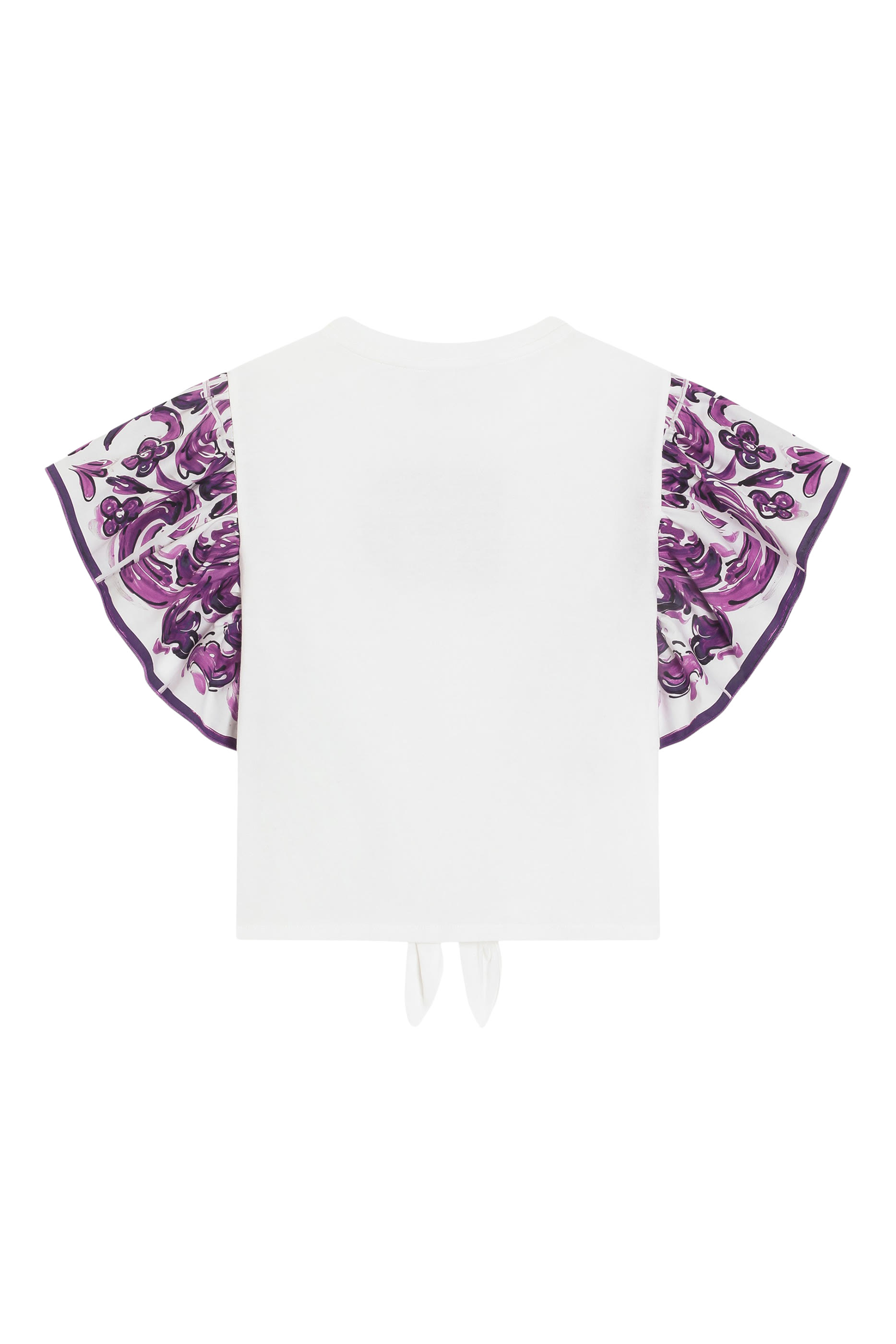 Kids  Majolica-Print Short-Sleeved Poplin T-Shirt